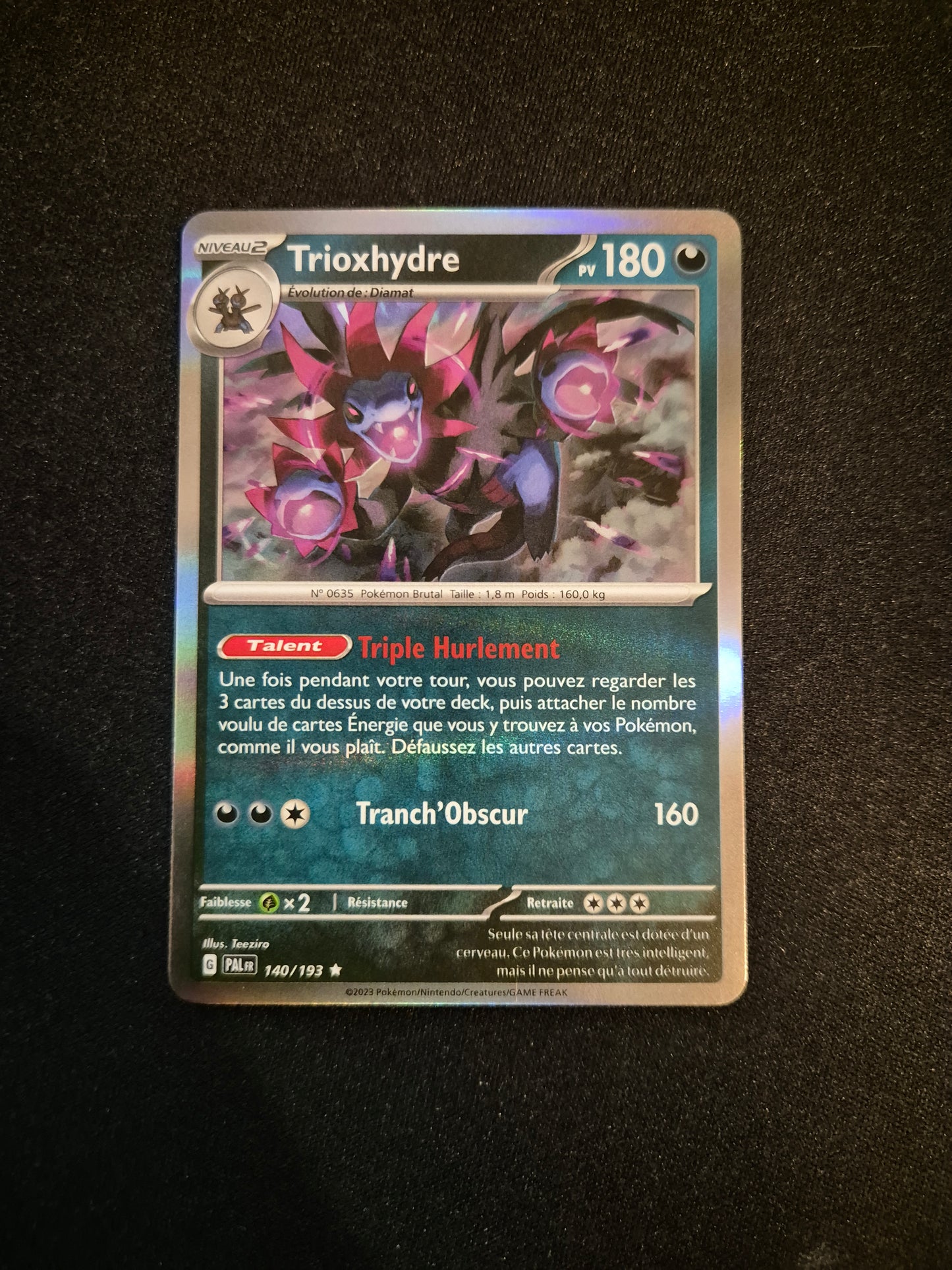 Carte Pokémon Trioxhydre Holo 140/193 EV02 Evolutions à Paldea