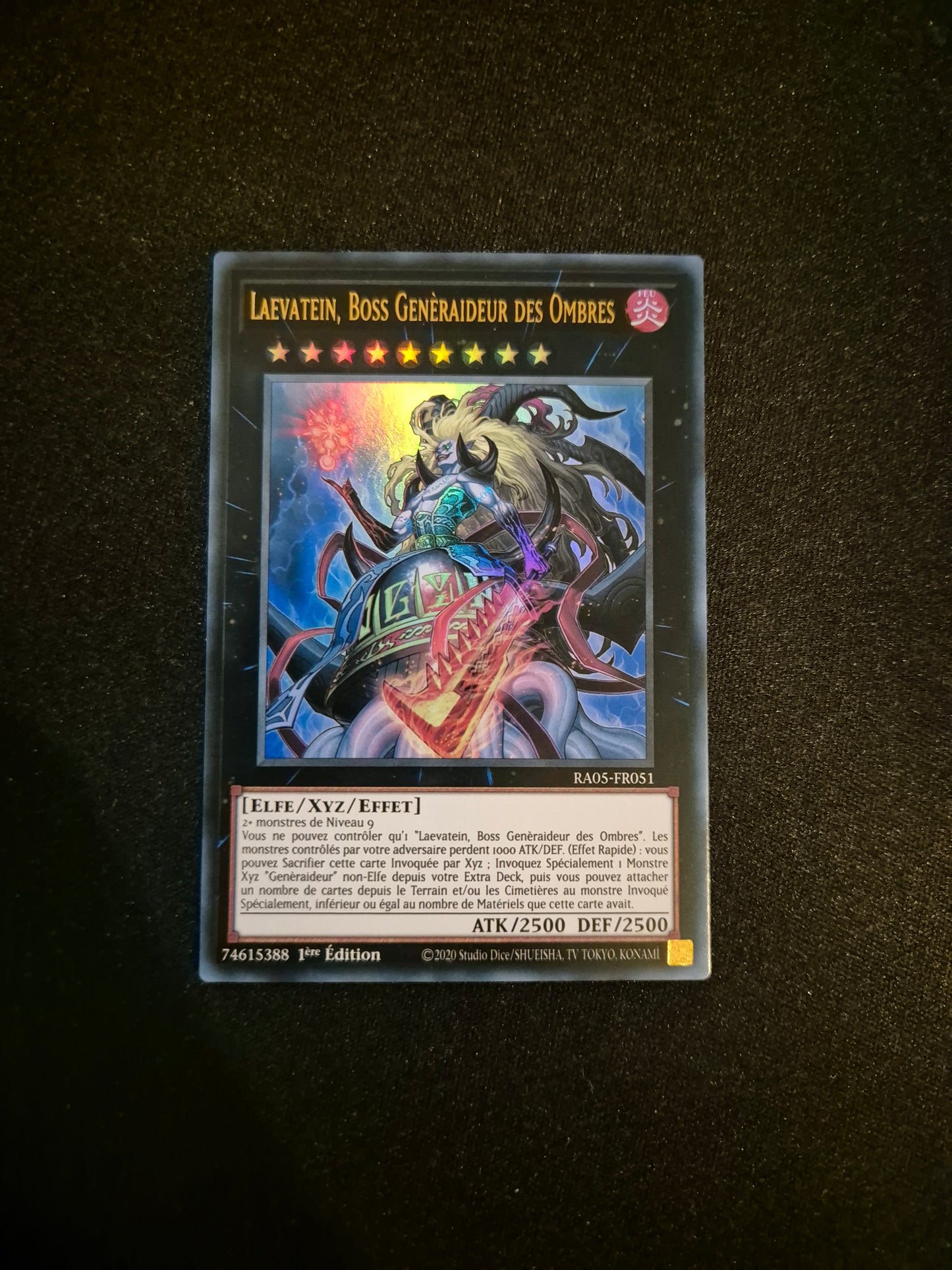 Carte Yu-Gi-Oh! Laevatein Boss Generaideur des Ombres Ultra Rare RA05-FR051