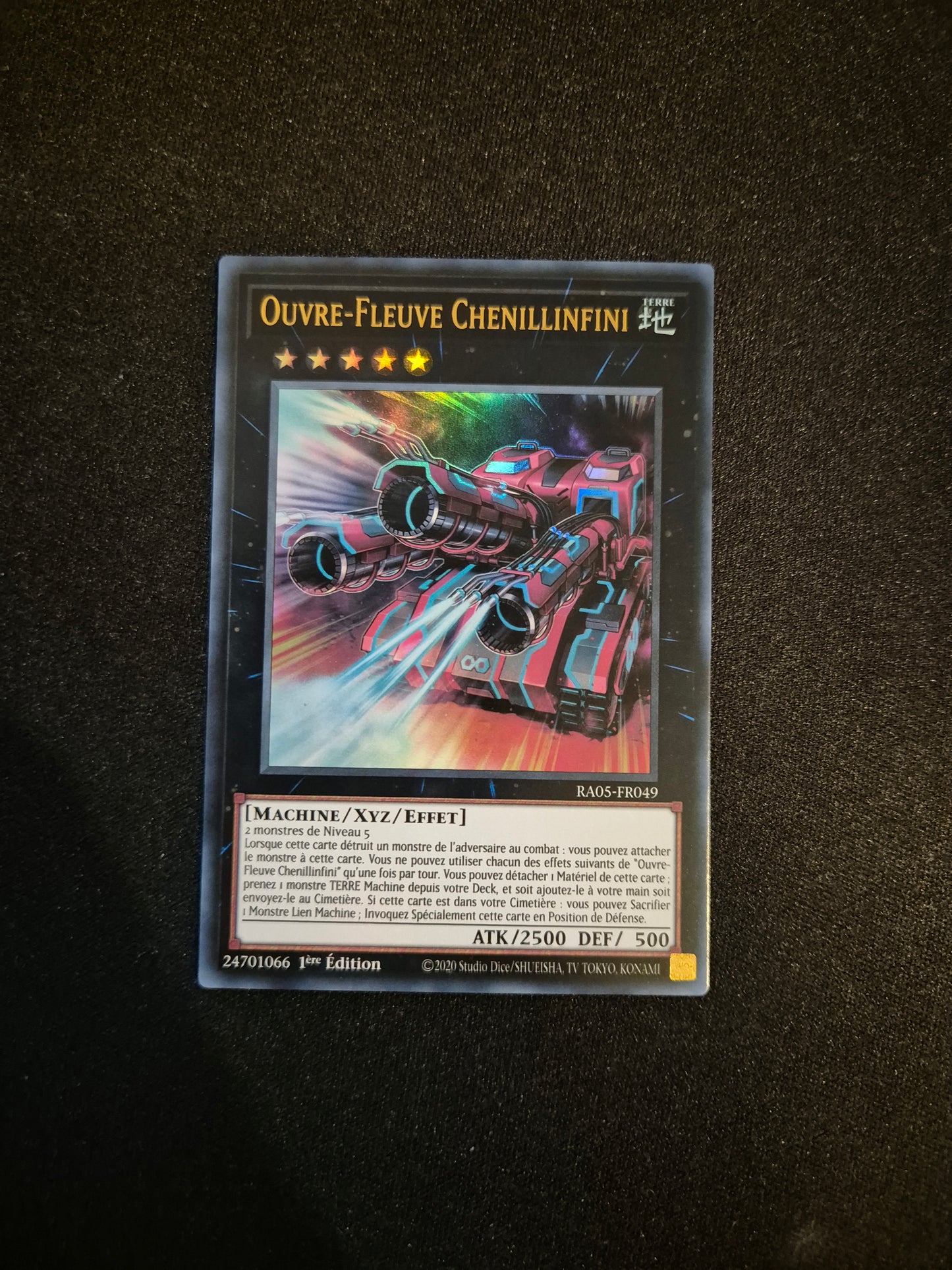 Carte Yu-Gi-Oh! Ouvre-Fleuve Chenillinfini Ultra Rare RA05-FR049