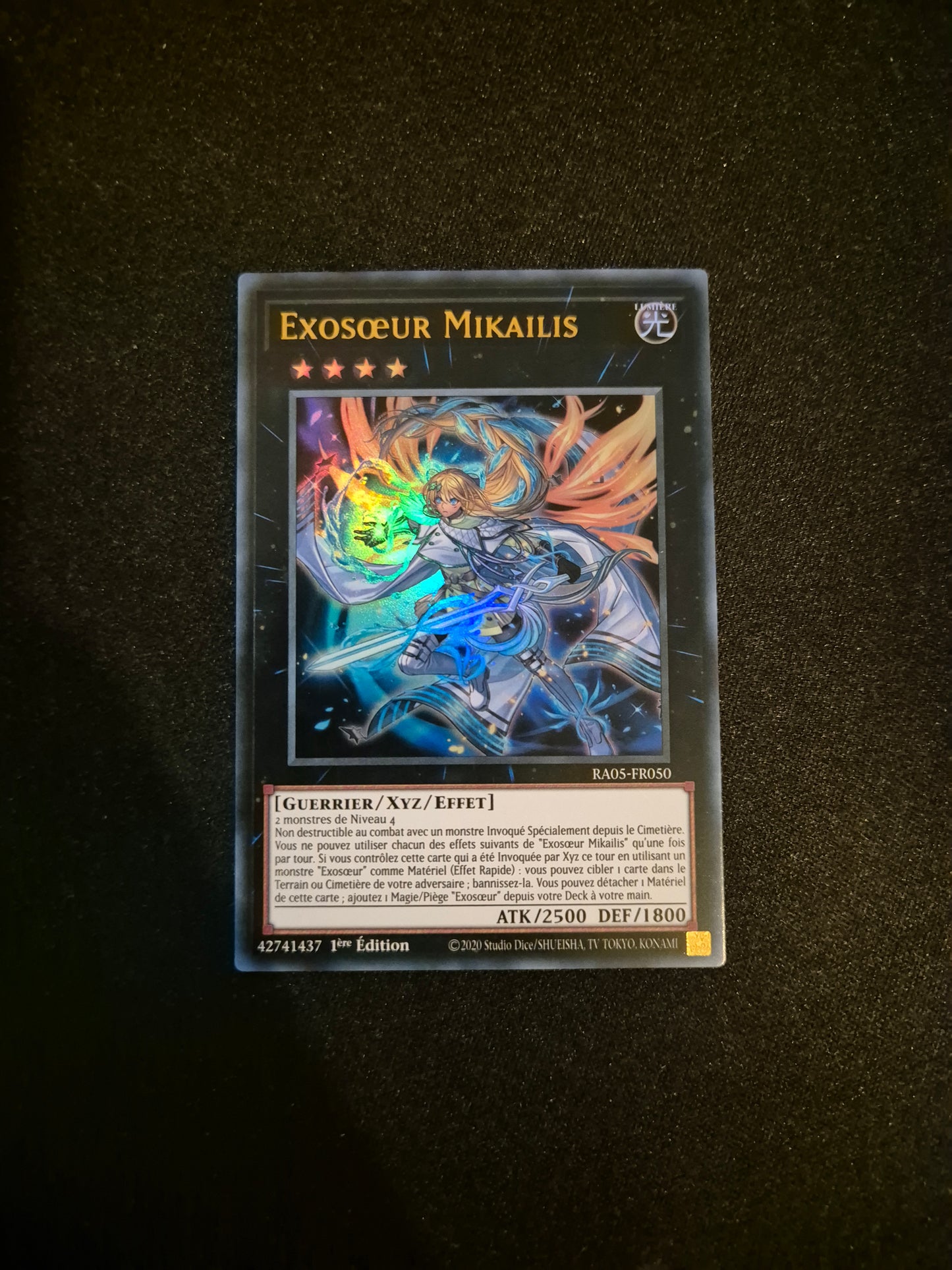 Carte Yu-Gi-Oh! Exosoeur Mikailis Ultra Rare RA05-FR050