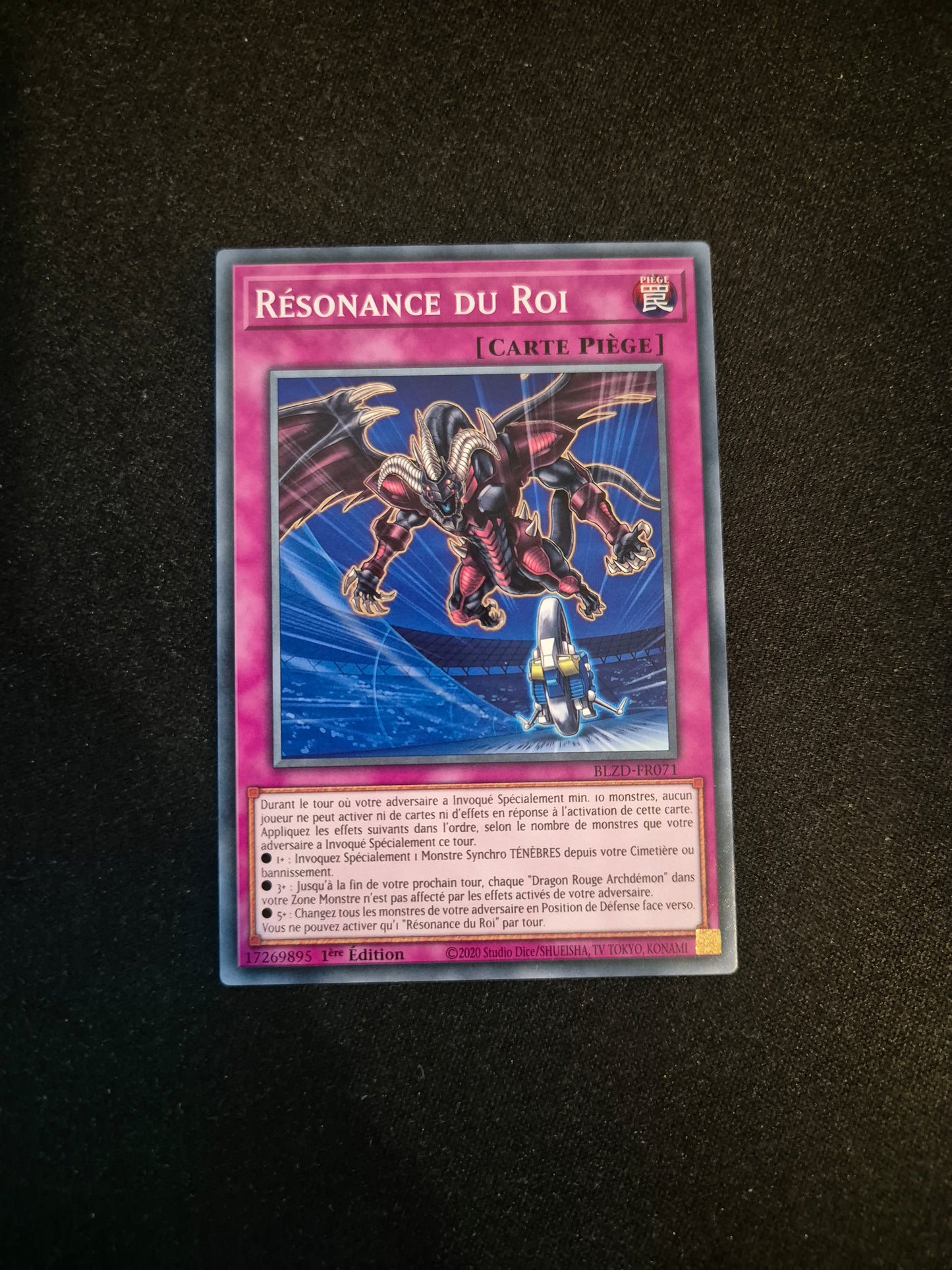 Carte Yu-Gi-Oh! Résonance du Roi BLZD-FR071
