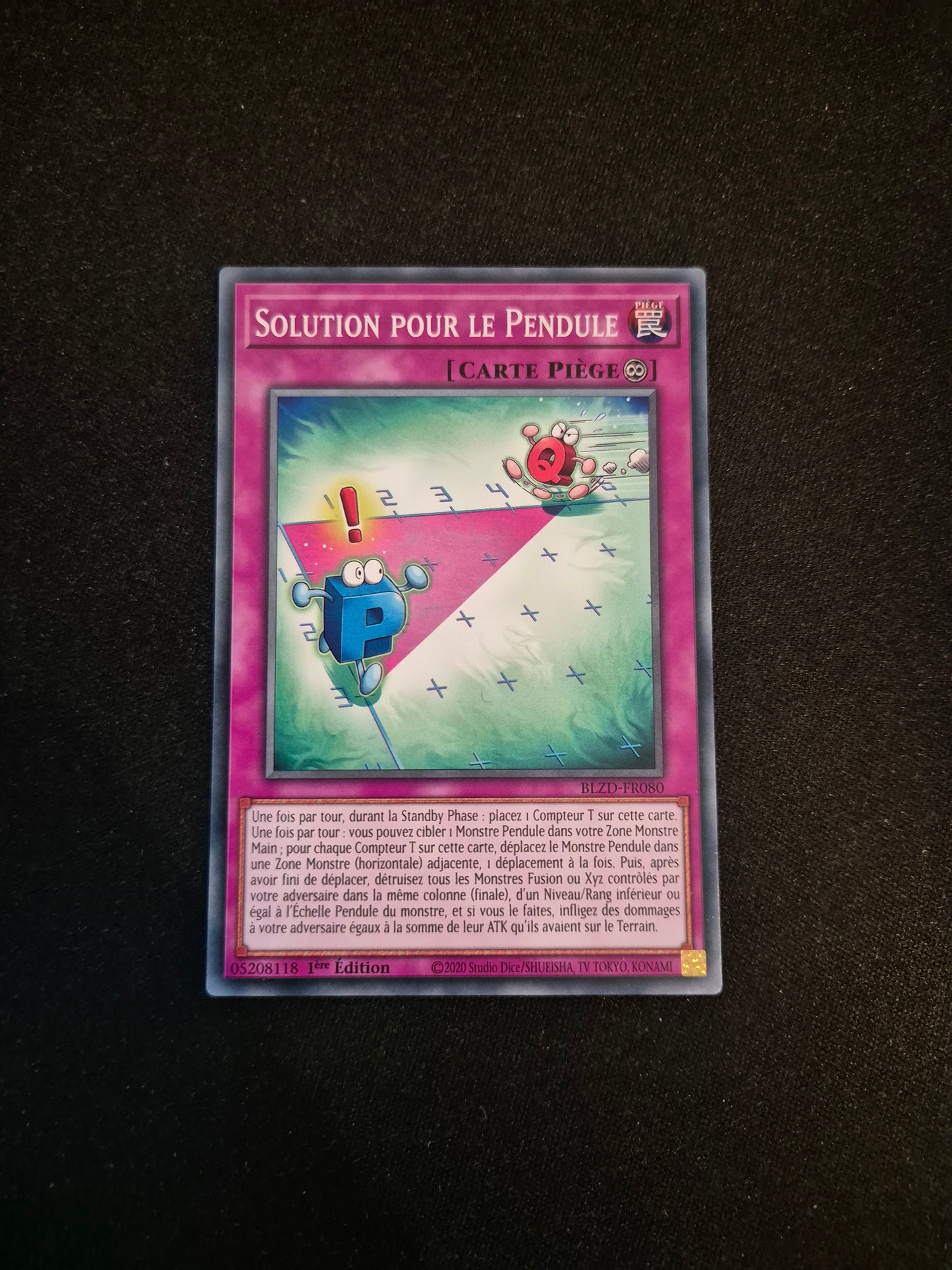 Carte Yu-Gi-Oh! Solution Pour le Pendule BLZD-FR080