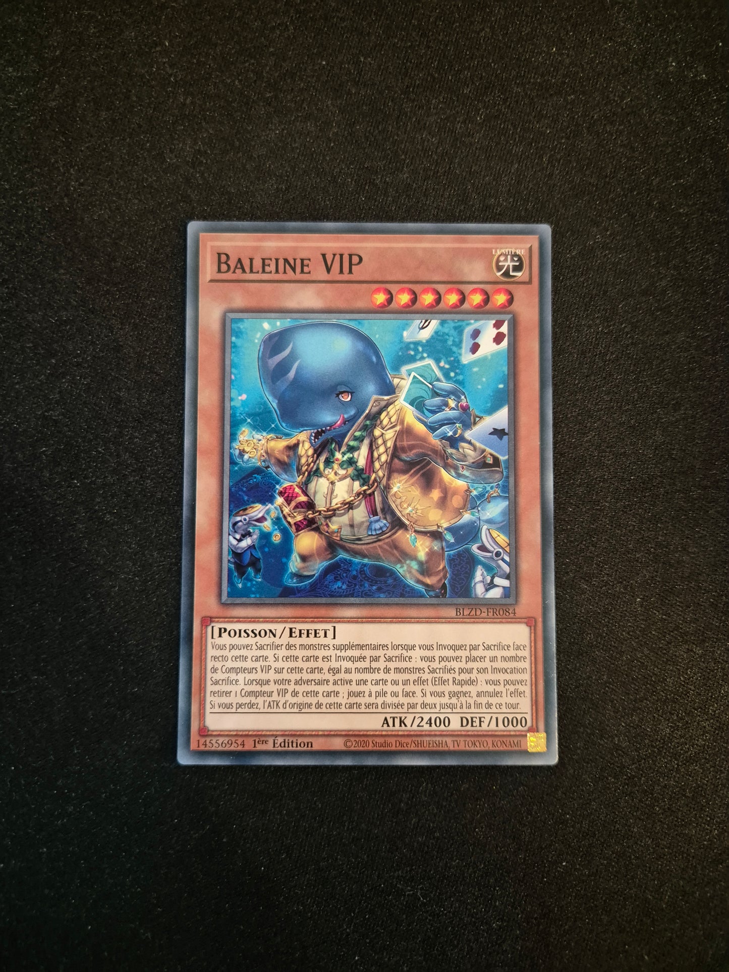 Carte Yu-Gi-Oh! Baleine Vip BLZD-FR084