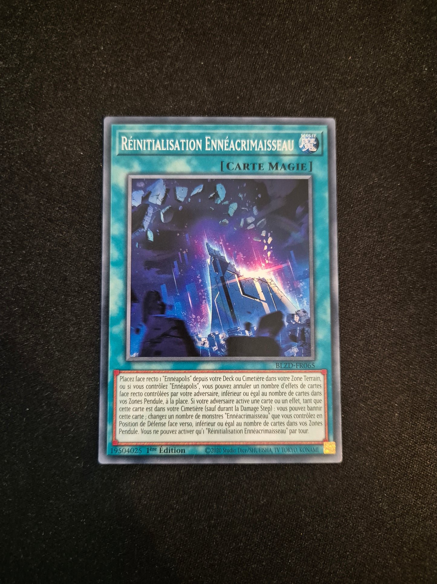 Carte Yu-Gi-Oh! Réinitialisation Ennéacrimaisseau BLZD-FR065
