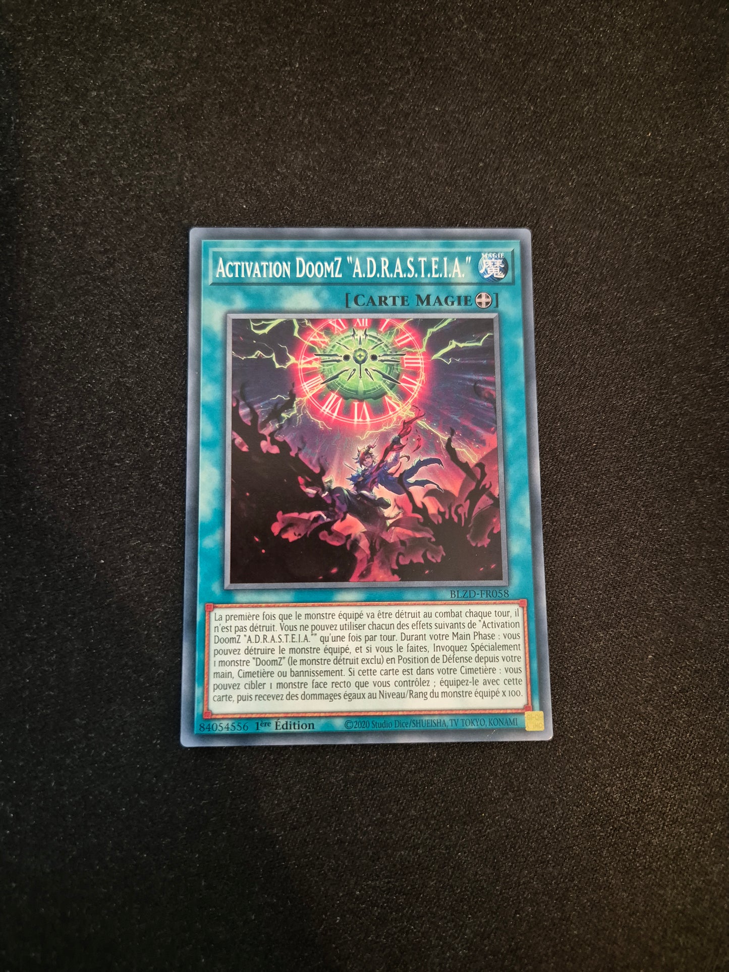 Carte Yu-Gi-Oh! Activation DoomZ A.D.R.A.S.T.E.I.A. BLZD-FR058