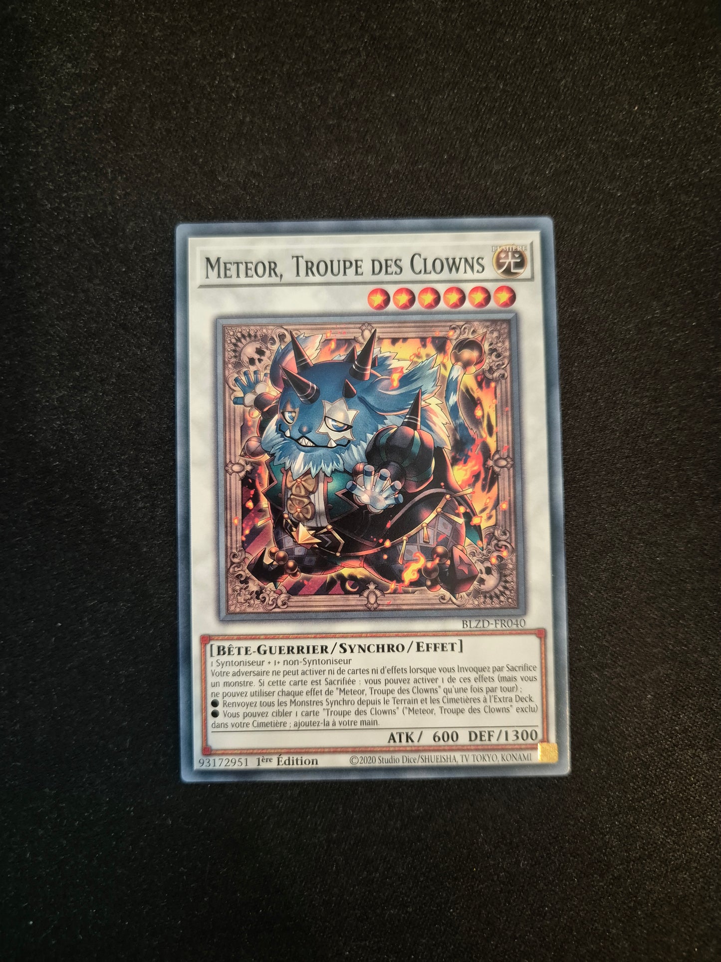 Carte Yu-Gi-Oh! Meteor Troupe des Clowns BLZD-FR040