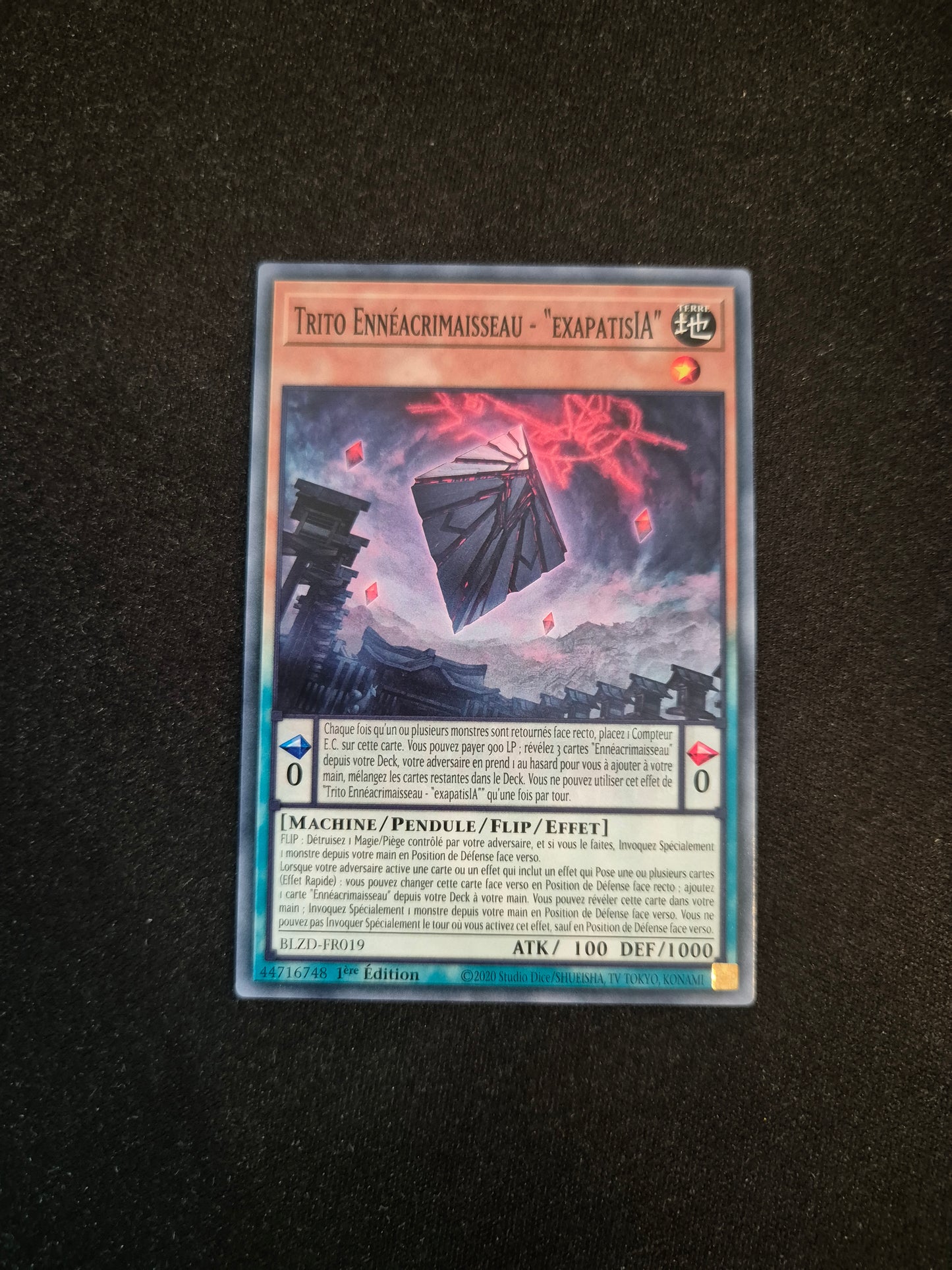 Carte Yu-Gi-Oh! Trito Ennéacrimaisseau Exapatisia BLZD-FR019