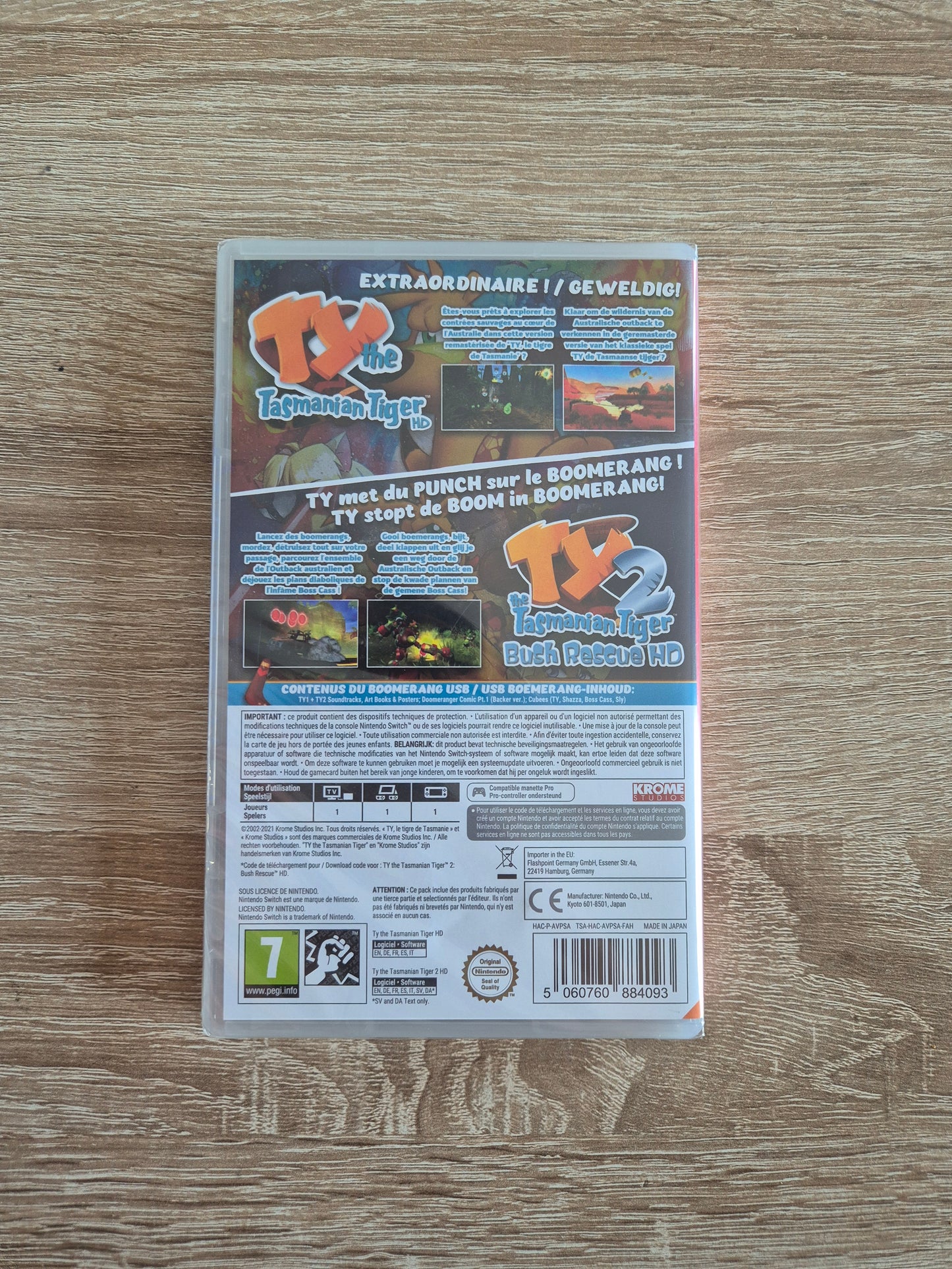 TY The Tasmanian Tiger HD + TY The Tasmanian Tiger 2 Bush Rescue HD Nintendo Switch