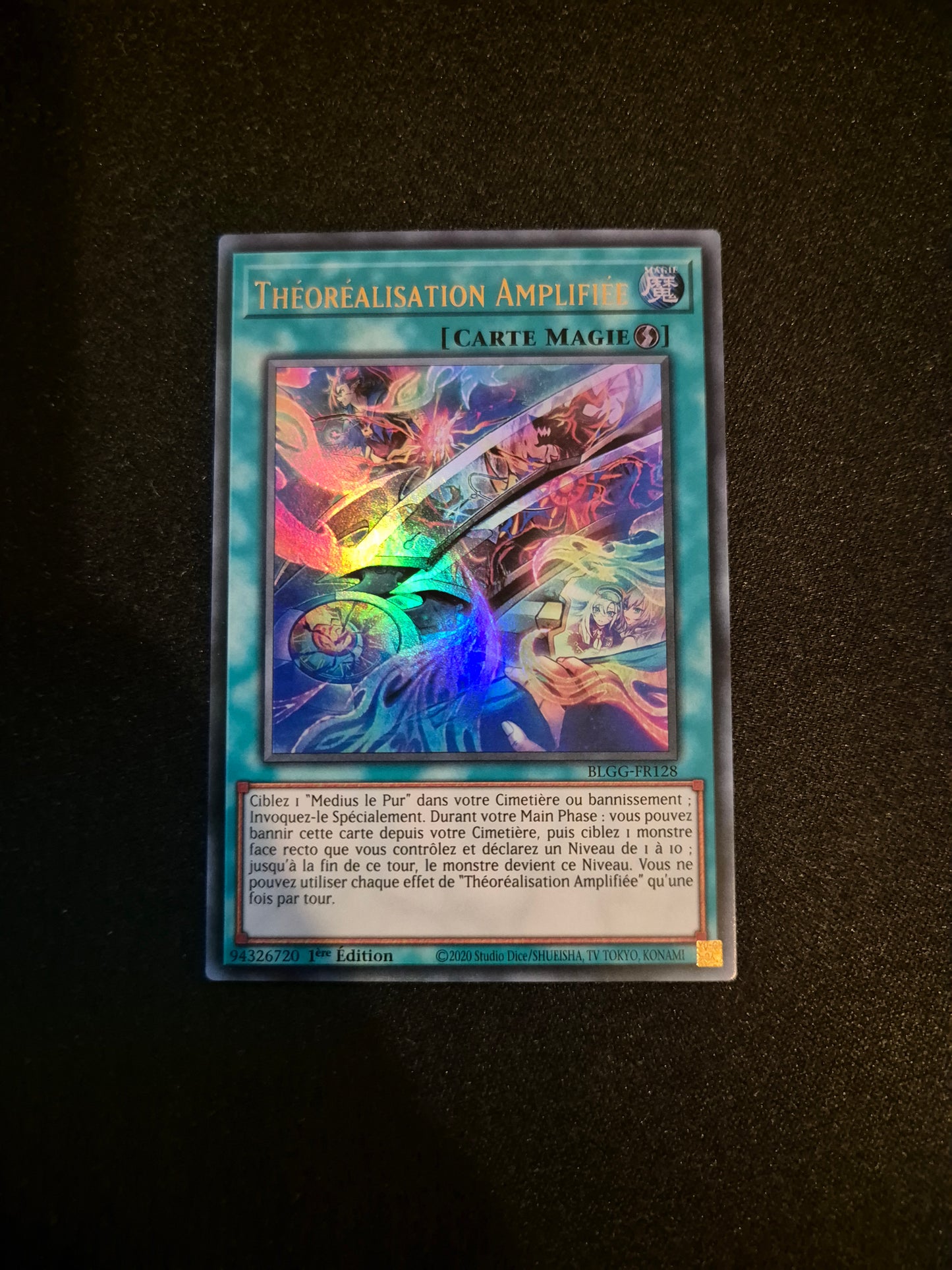 Carte Yu-Gi-Oh! Théoréalisation Amplifiée Ultra Rare BLGG-FR128
