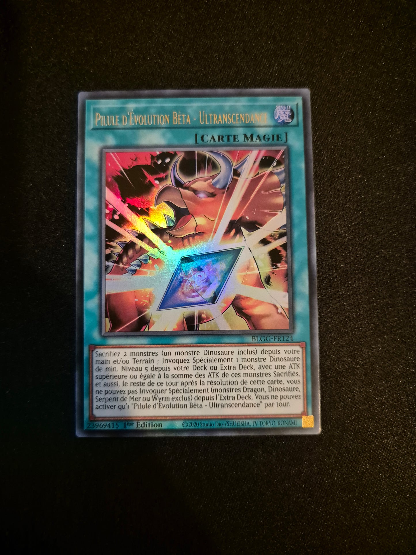 Carte Yu-Gi-Oh! Pilule d'Evolution Beta Ultranscendance Ultra Rare BLGG-FR124