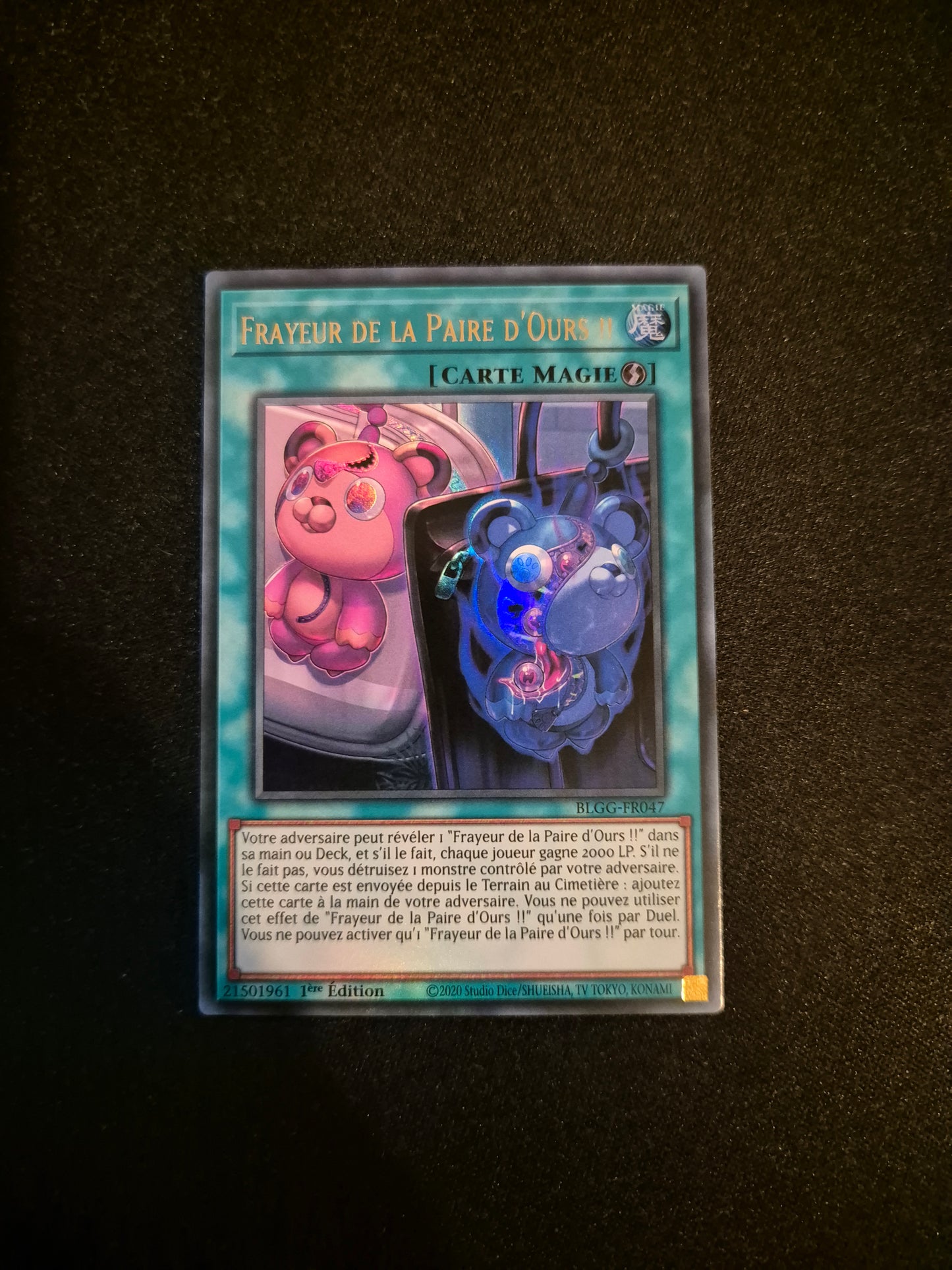Carte Yu-Gi-Oh! Frayeur de la Paire d'Ours Ultra Rare BLGG-FR047
