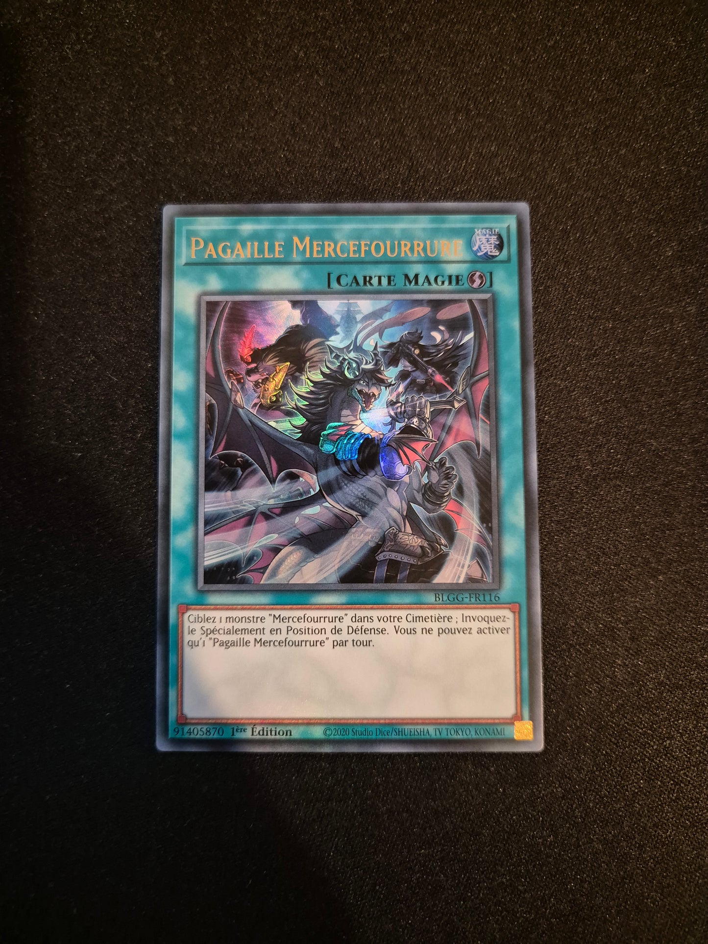 Carte Yu-Gi-Oh! Pagaille Mercefourrure Ultra Rare BLGG-FR116