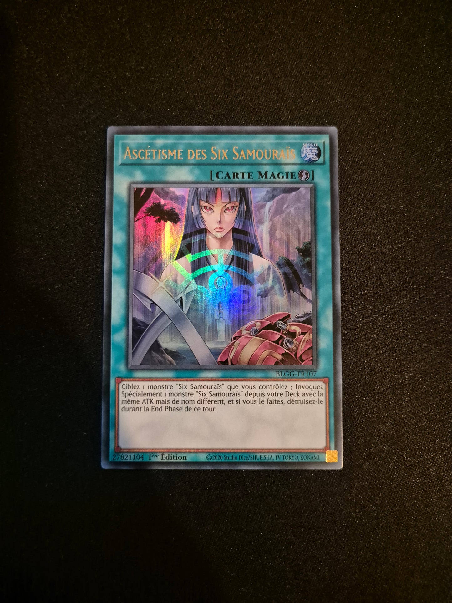 Carte Yu-Gi-Oh! Ascétisme des Six Samourais Ultra Rare BLGG-FR107