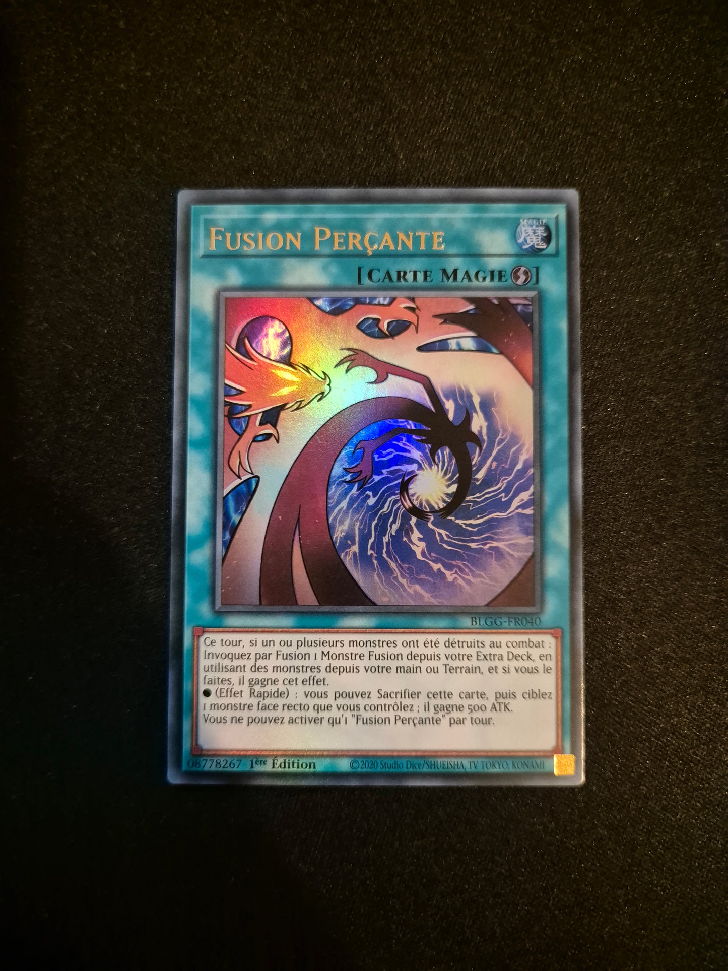 Carte Yu-Gi-Oh! Fusion Perçante Ultra Rare BLGG-FR040