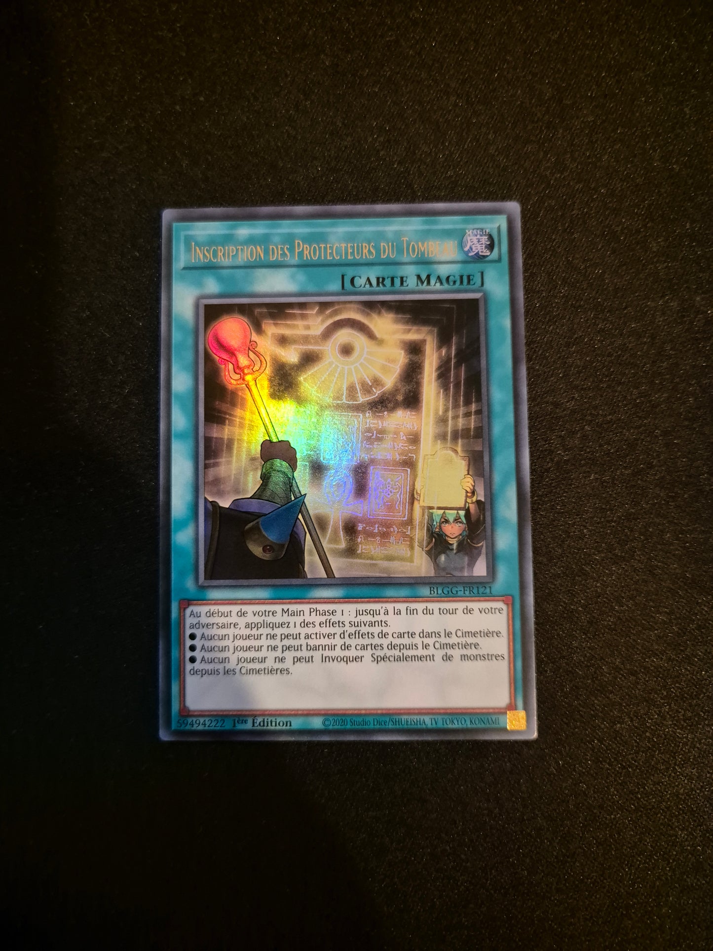 Carte Yu-Gi-Oh! Inscription des Protecteurs du Tombeau Ultra Rare BLGG-FR121