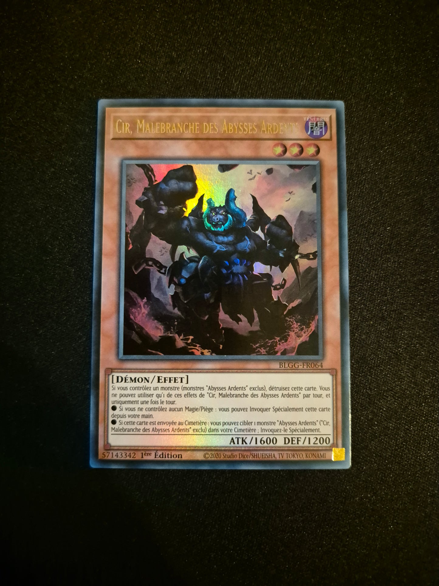 Carte Yu-Gi-Oh! Cir Malebranche des Abysses Ardents Ultra Rare BLGG-FR064