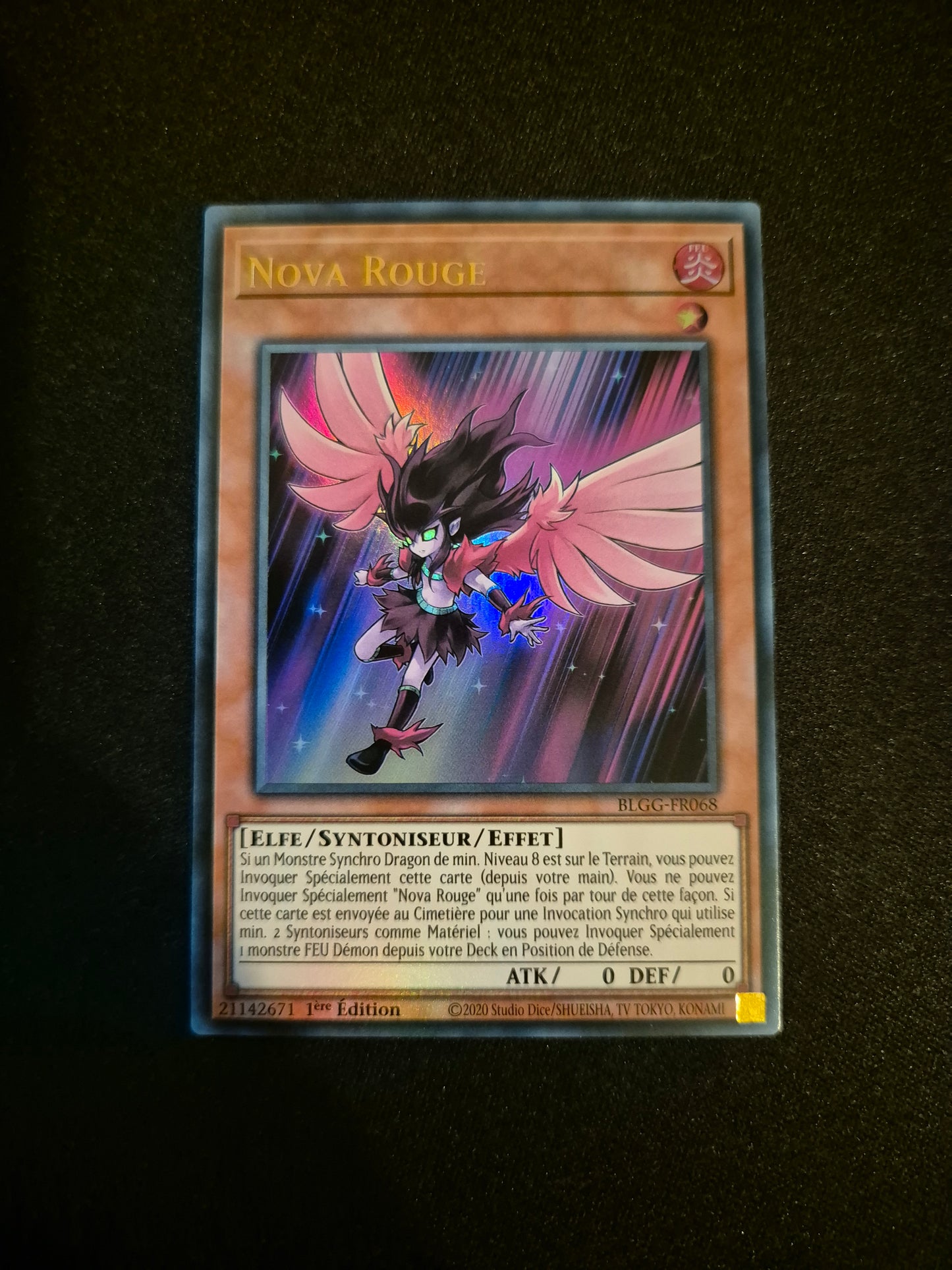 Carte Yu-Gi-Oh! Nova Rouge Ultra Rare BLGG-FR068