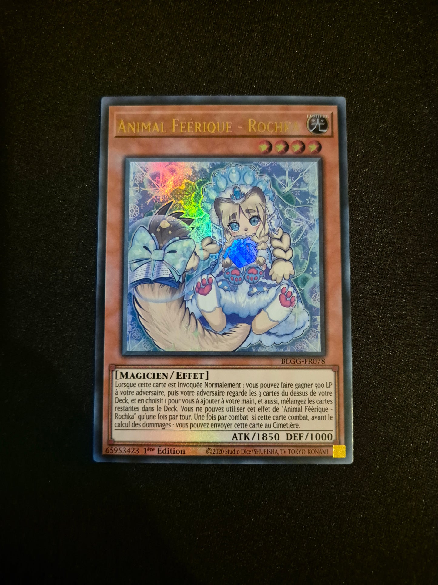 Carte Yu-Gi-Oh! Animal Féérique Rochka Ultra Rare BLGG-FR078