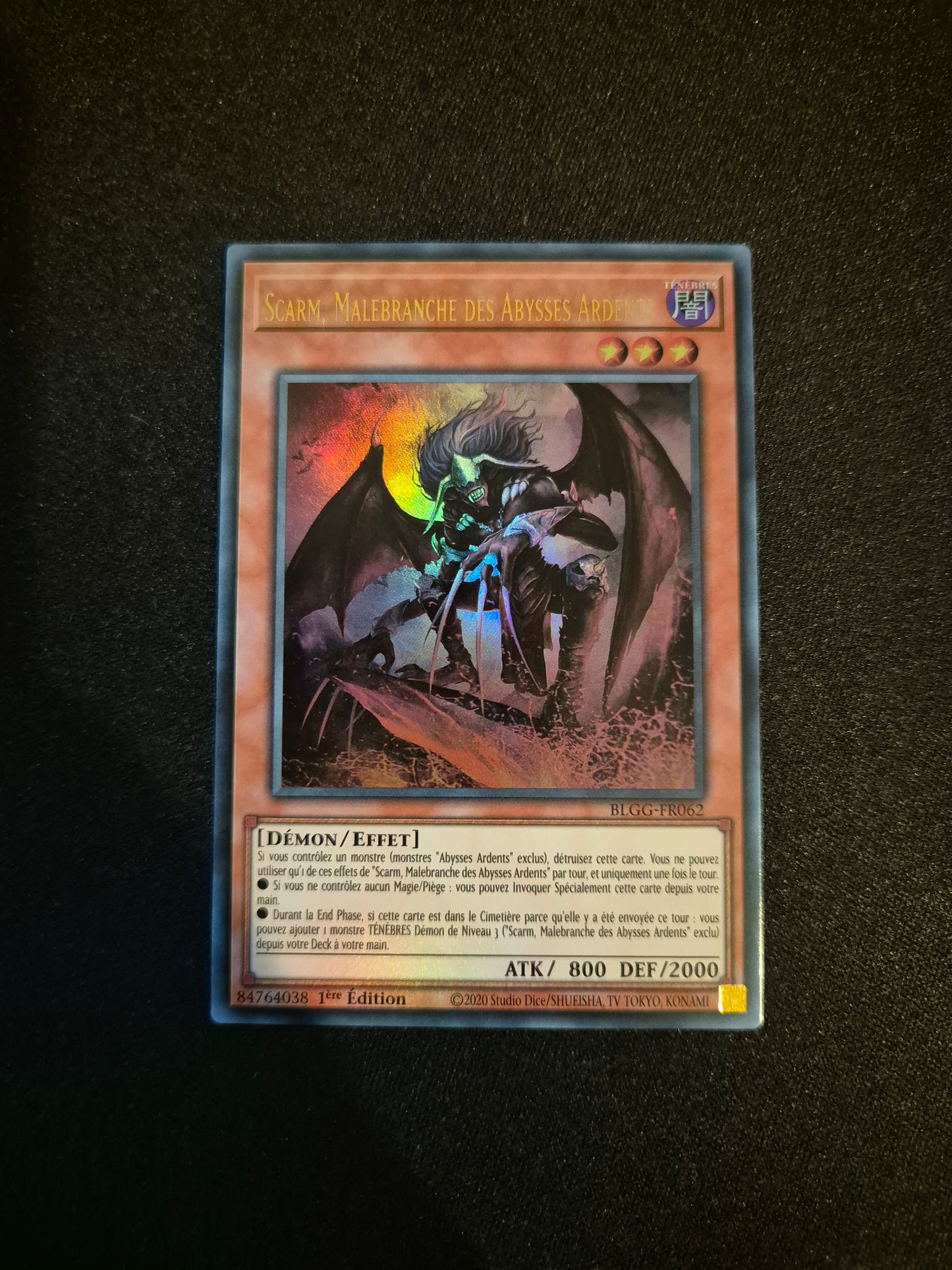 Carte Yu-Gi-Oh! Scarm Malebranche des Abysses Ardents Ultra Rare BLGG-FR062