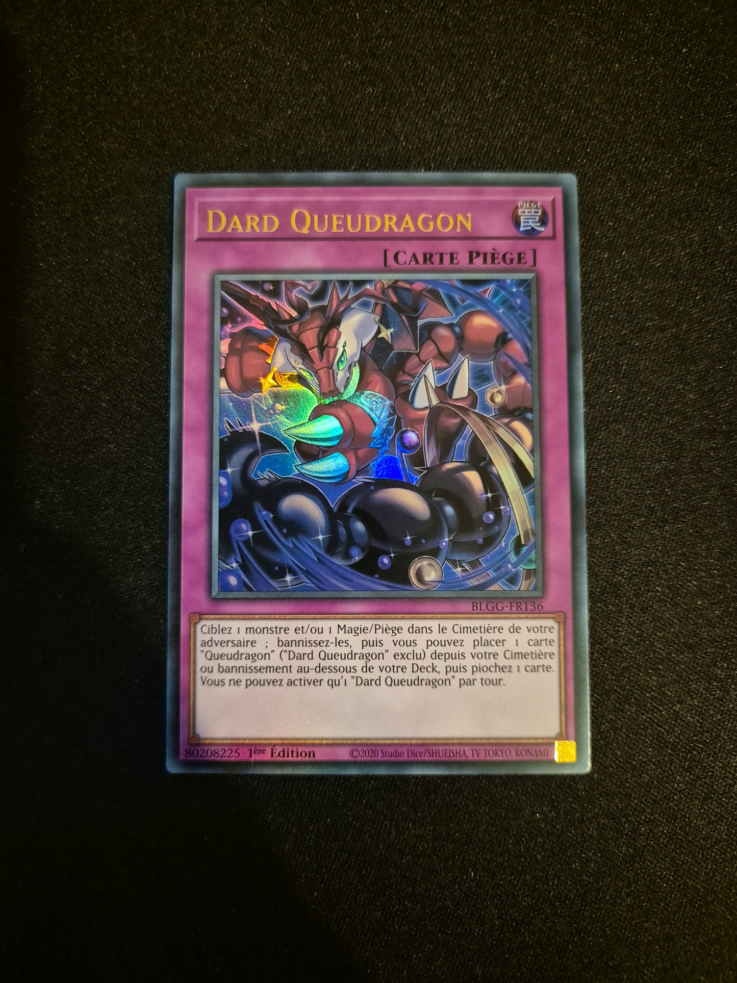 Carte Yu-Gi-Oh! Dard Queudragon Ultra Rare BLGG-FR136