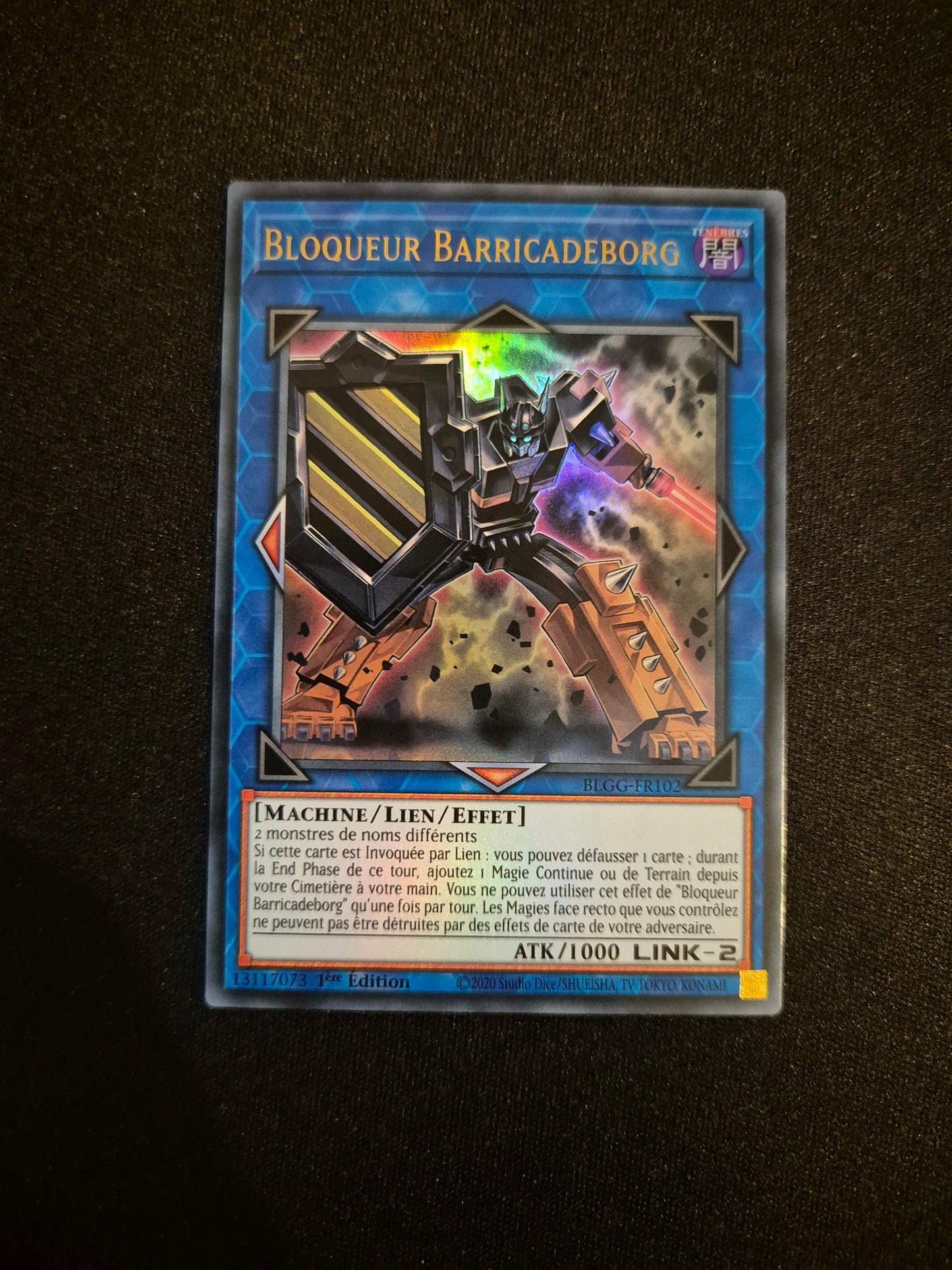 Carte Yu-Gi-Oh! Bloqueur Barricadeborg Ultra Rare BLGG-FR102