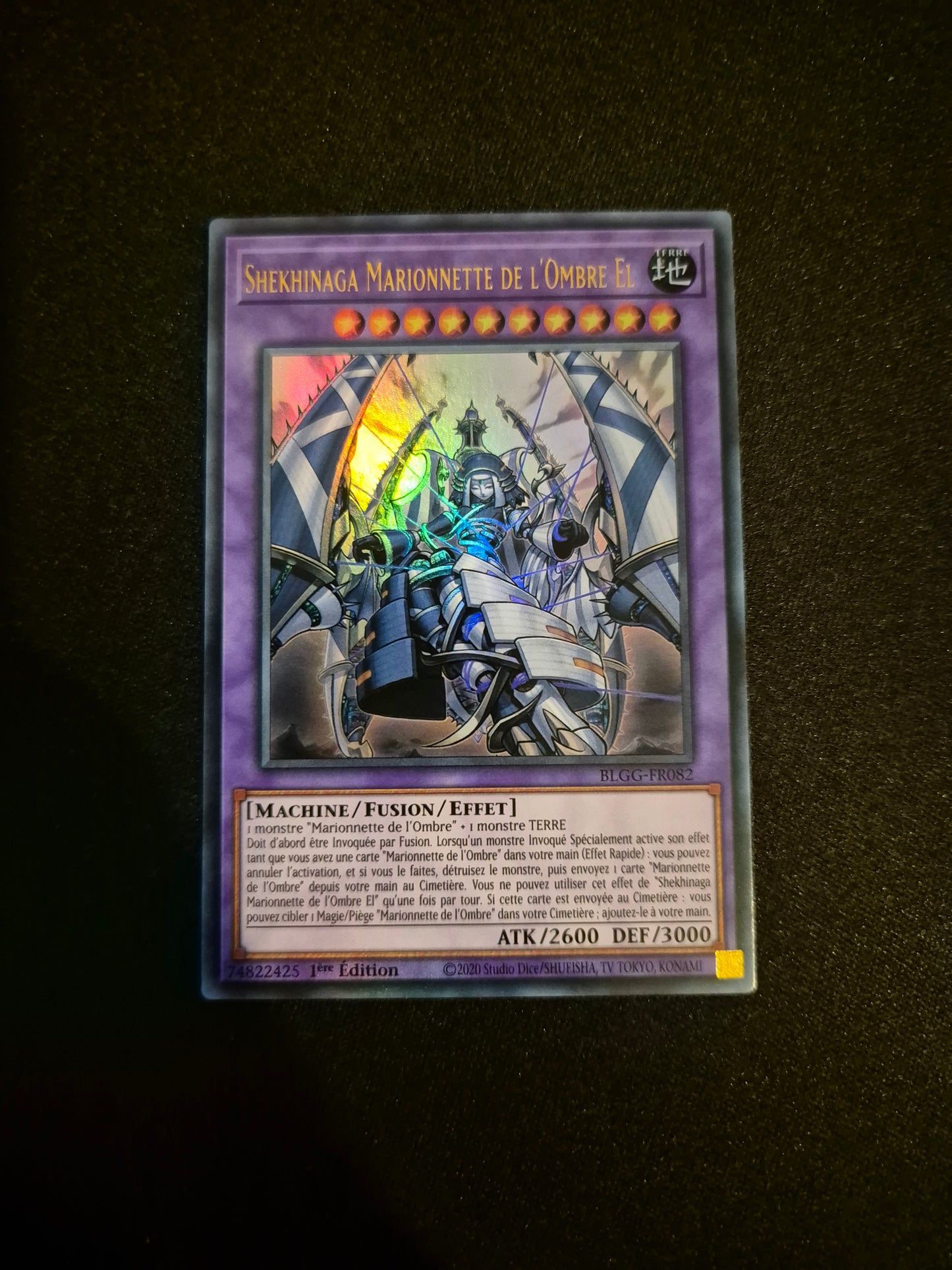 Carte Yu-Gi-Oh! Shekhinga Marionnette de l'Ombre EL Ultra Rare BLGG-FR082