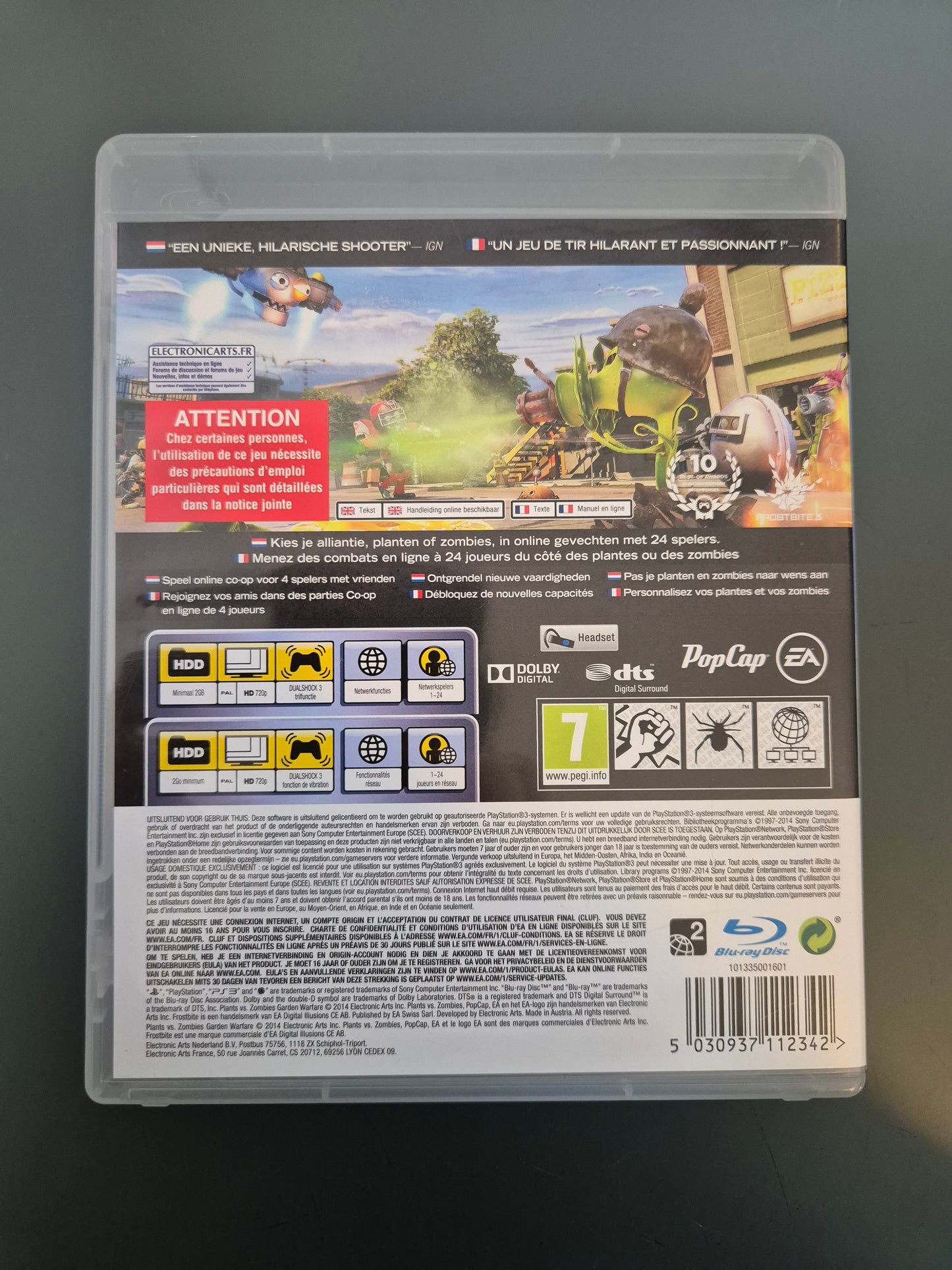 Plants vs Zombies Garden Warfare Playstation 3 PS3 PAL FR - Occasion