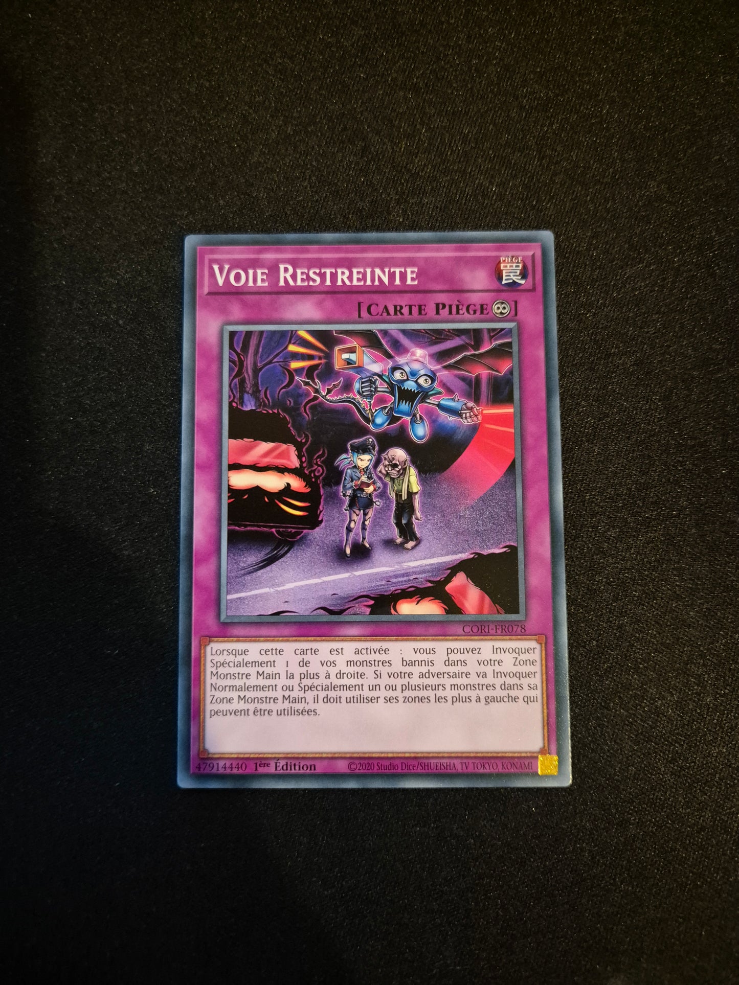 Carte Yu-Gi-Oh! Voie Restreinte CORI-FR078