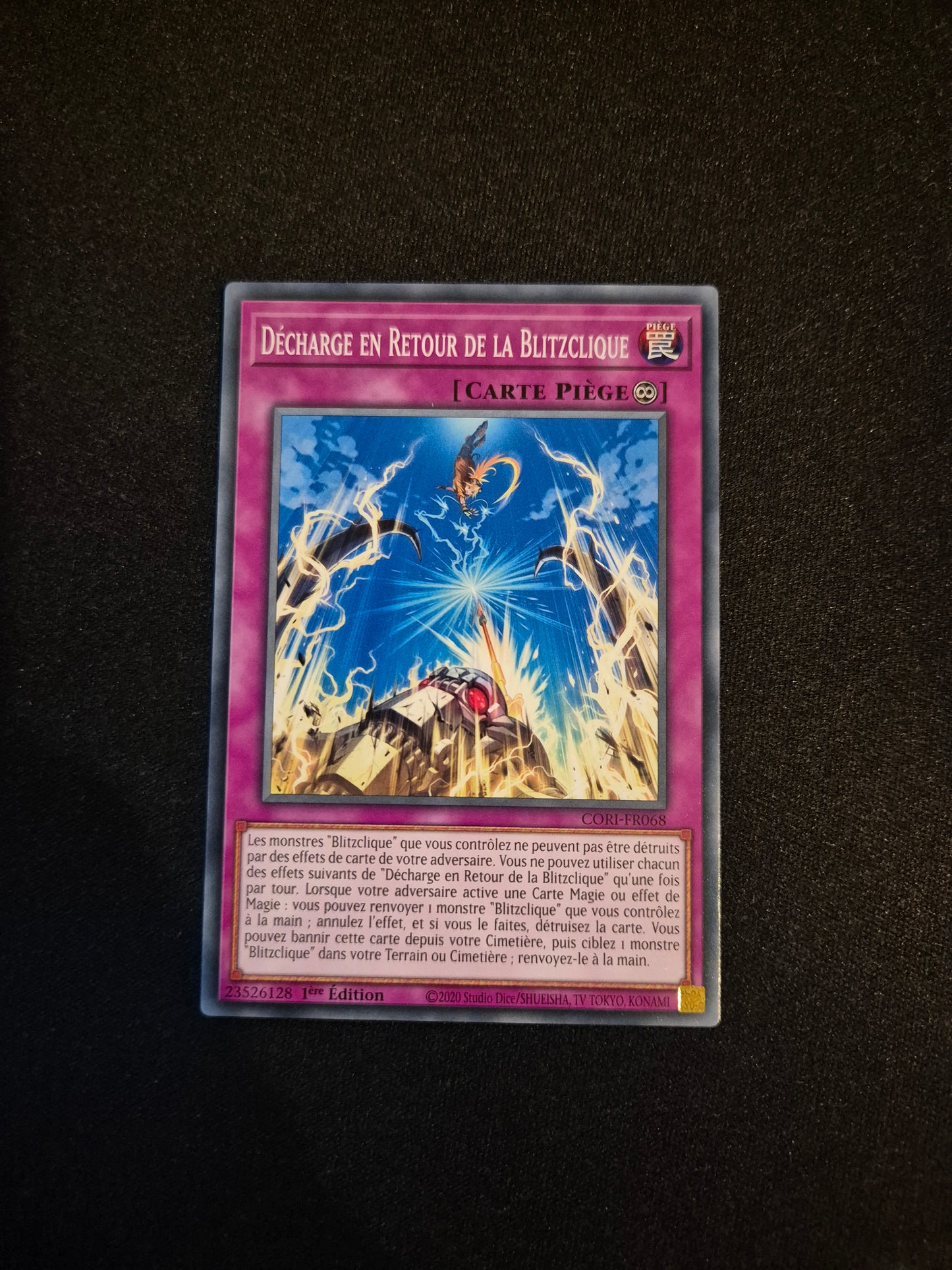 Carte Yu-Gi-Oh! Décharge en Retour de la Blitzclique CORI-FR068