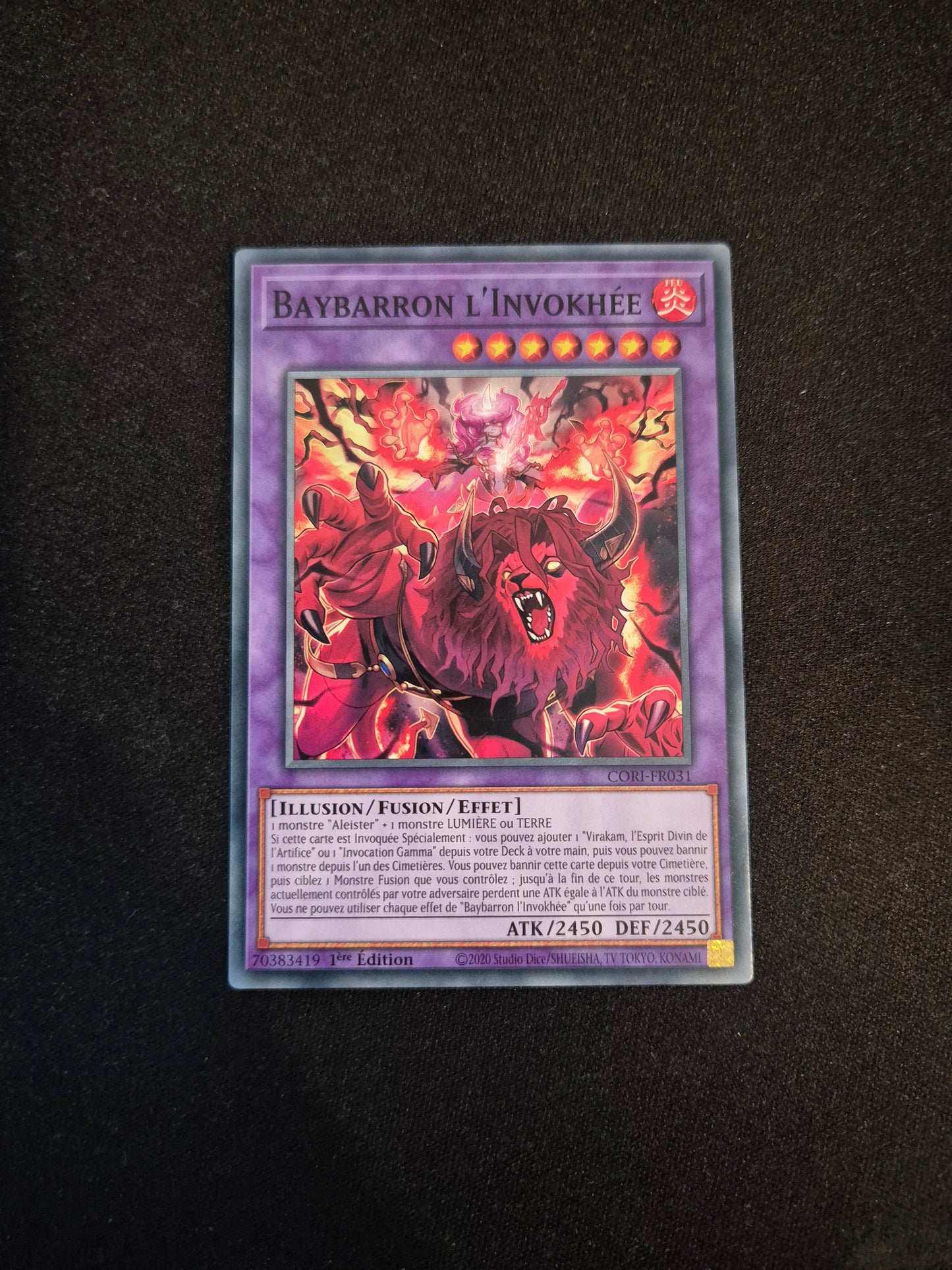 Carte Yu-Gi-Oh! Baybarron l'Invokhée CORI-FR031