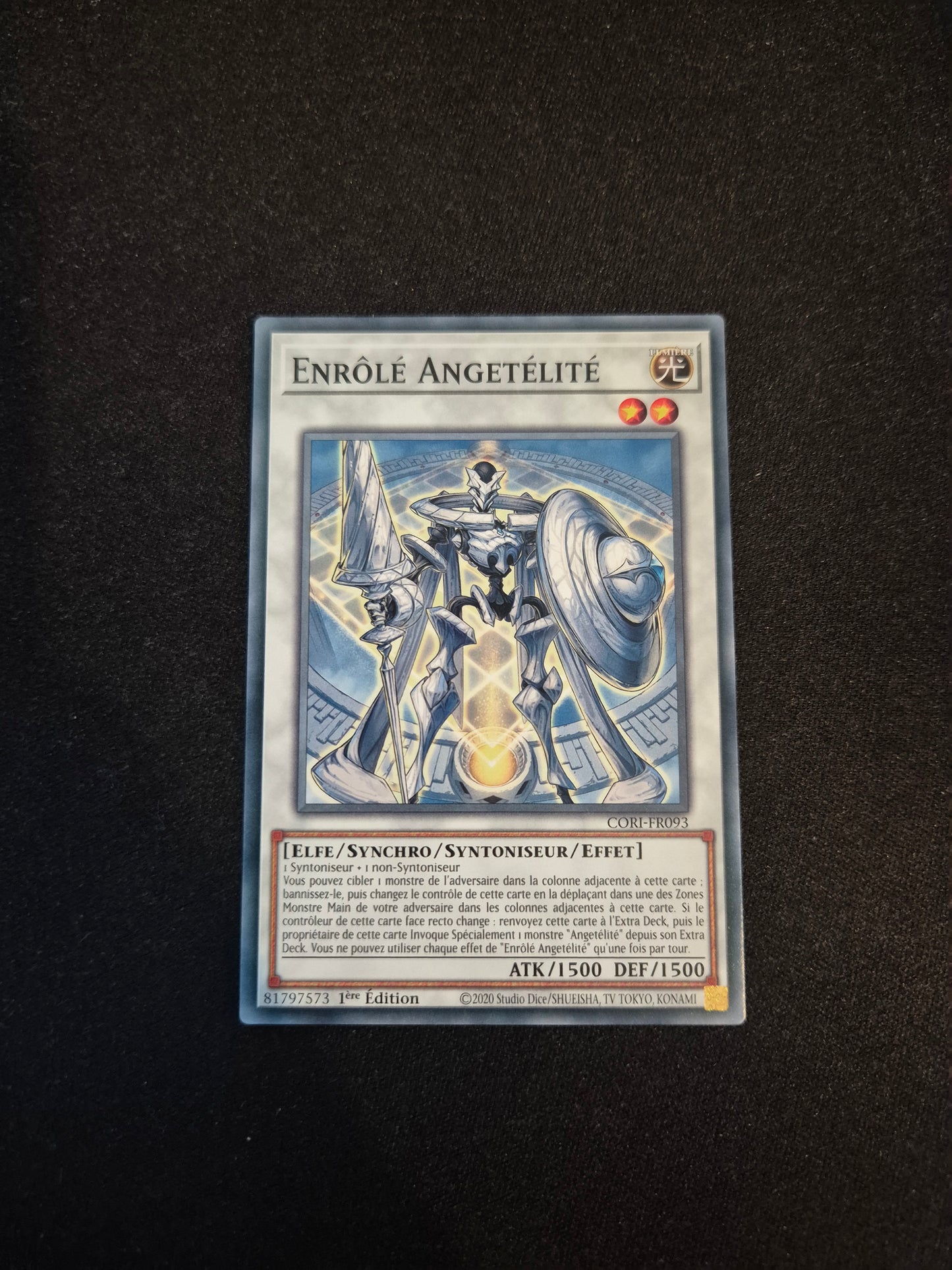 Carte Yu-Gi-Oh! Enrôlé Angetélité CORI-FR093