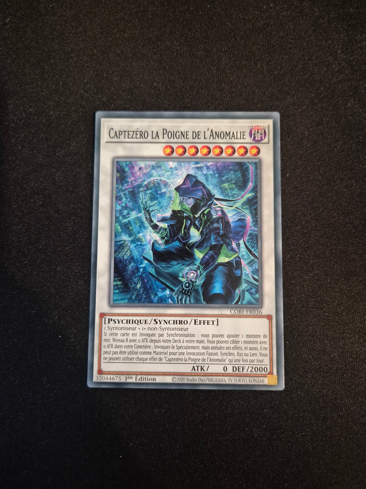 Carte Yu-Gi-Oh! Captezéro de la Poigne de l'Anomalie CORI-FR036