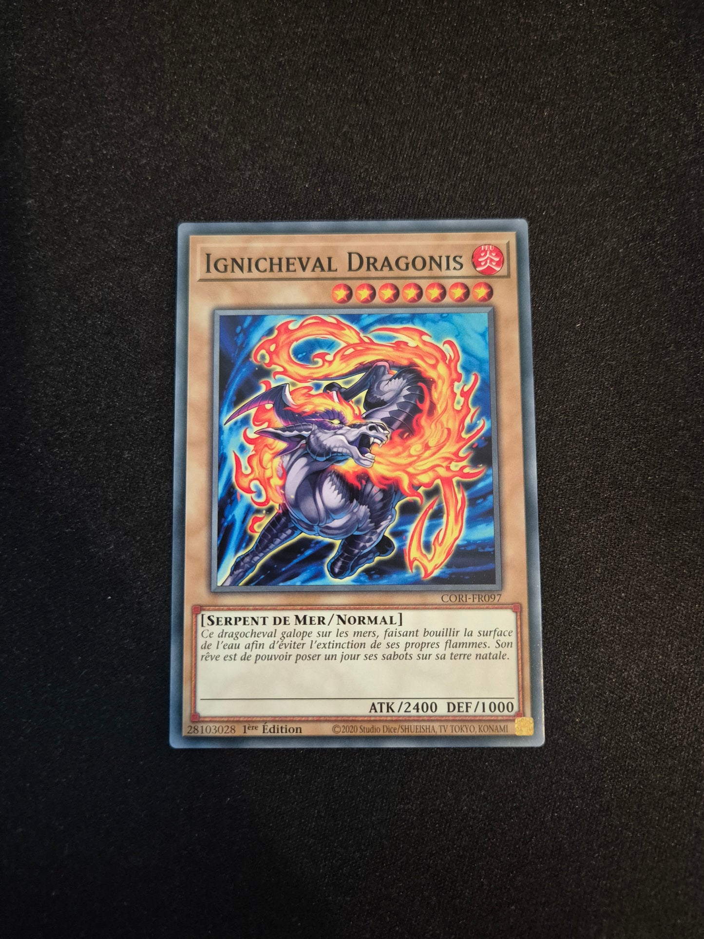 Carte Yu-Gi-Oh! Ignicheval Dragonis CORI-FR097