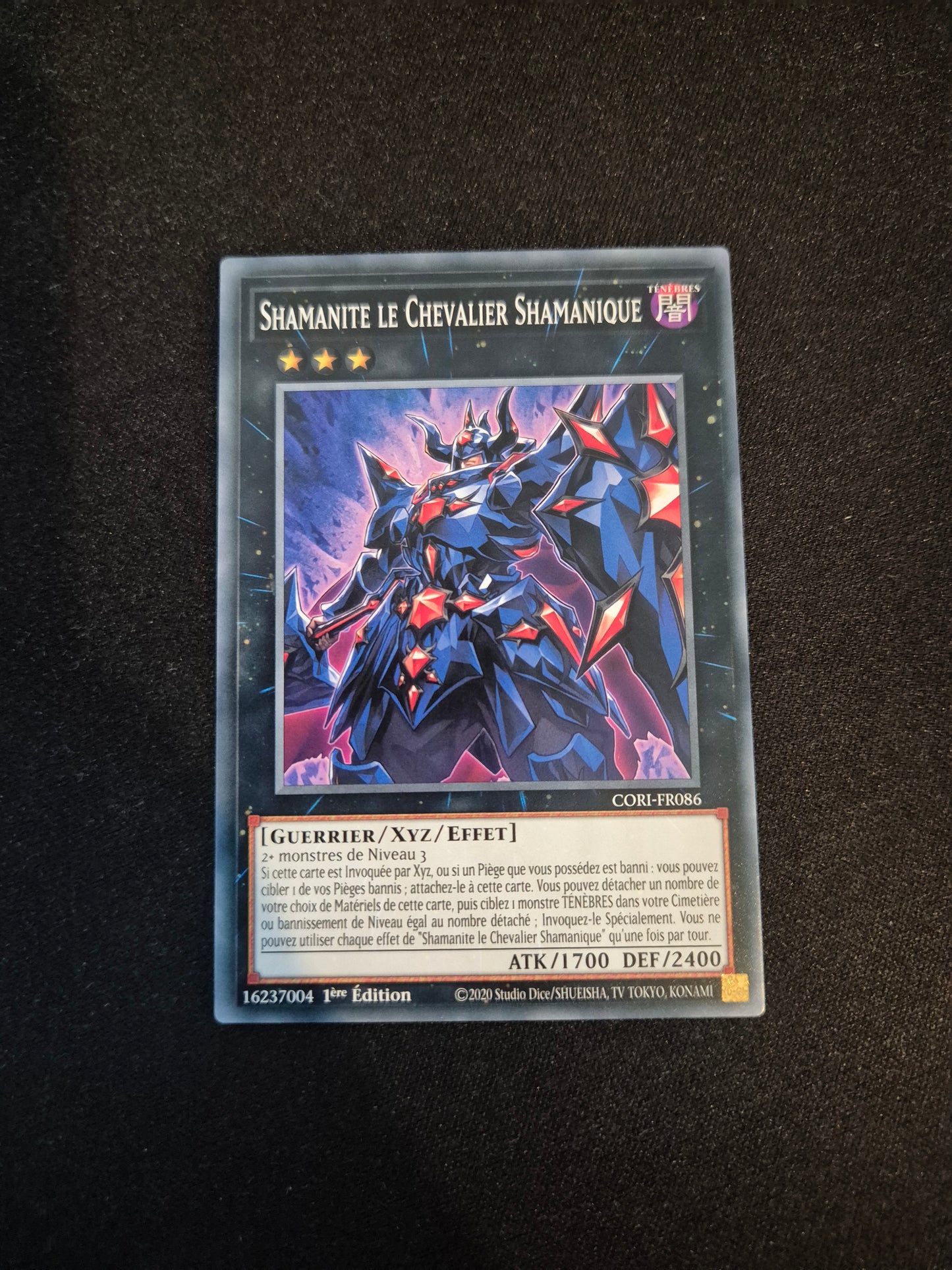 Carte Yu-Gi-Oh! Shamanite Le Chevalier Shamanique CORI-FR086
