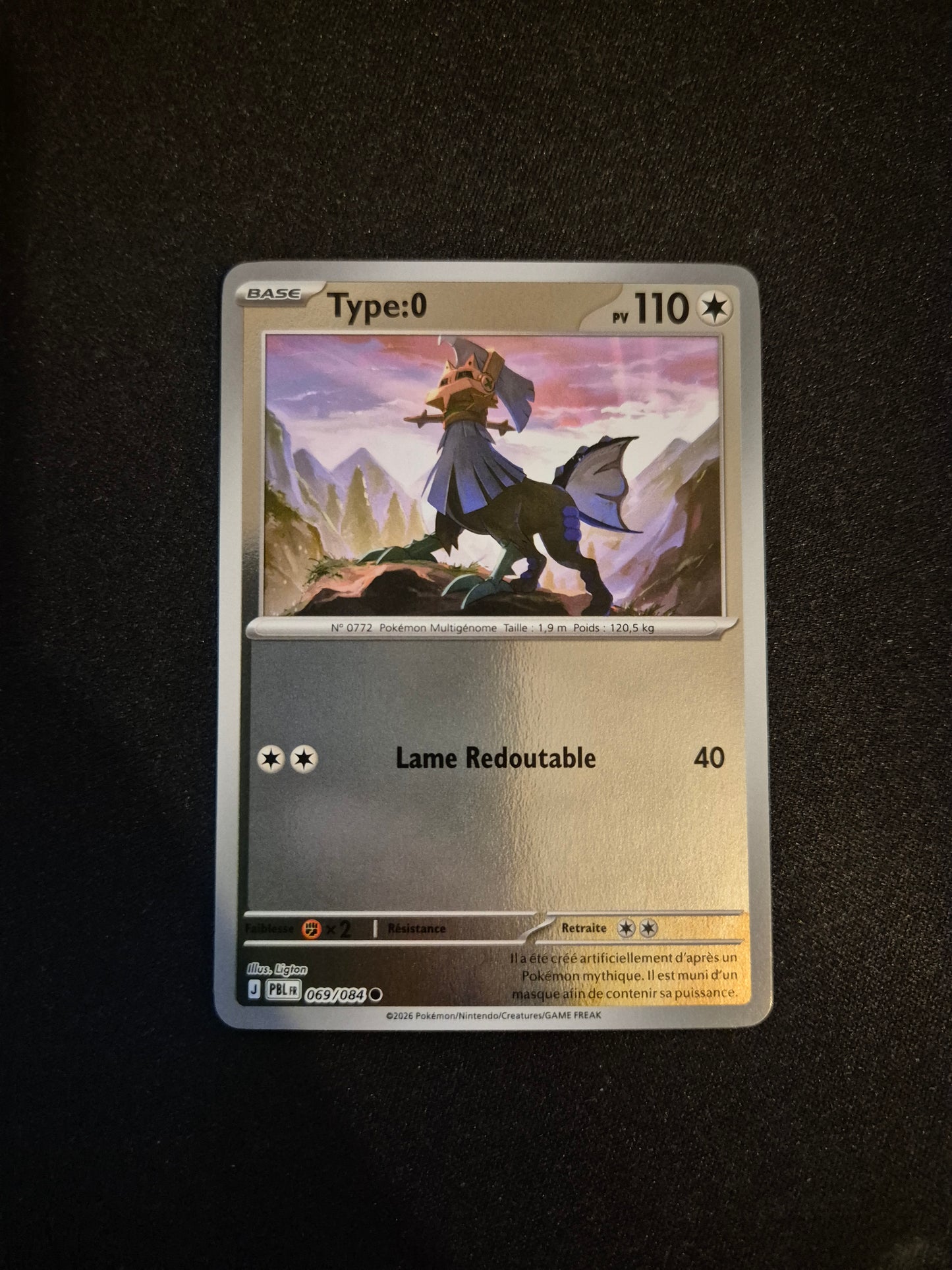 Carte Pokémon Type:0 Reverse 069/084 ME05 Nuit Noire