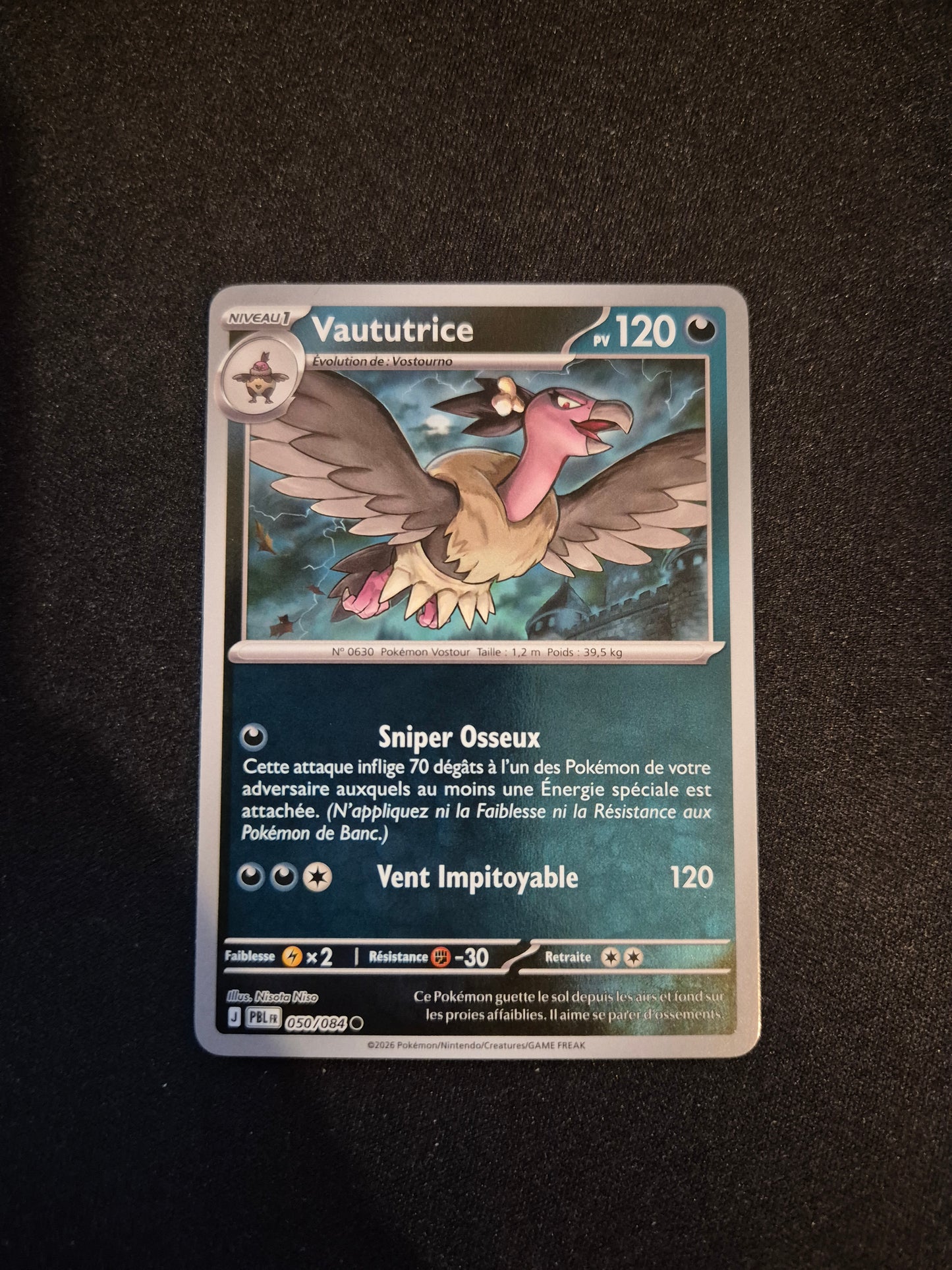 Carte Pokémon Vaututrice Reverse 050/084 ME05 Nuit Noire