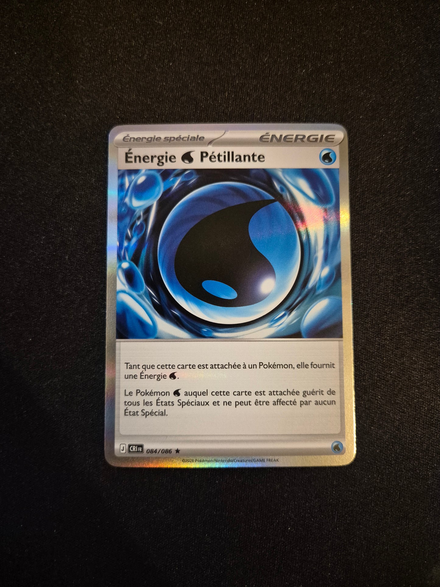 Carte Pokémon Energie Petillante Holo 084/086 ME04 Chaos Ascendant