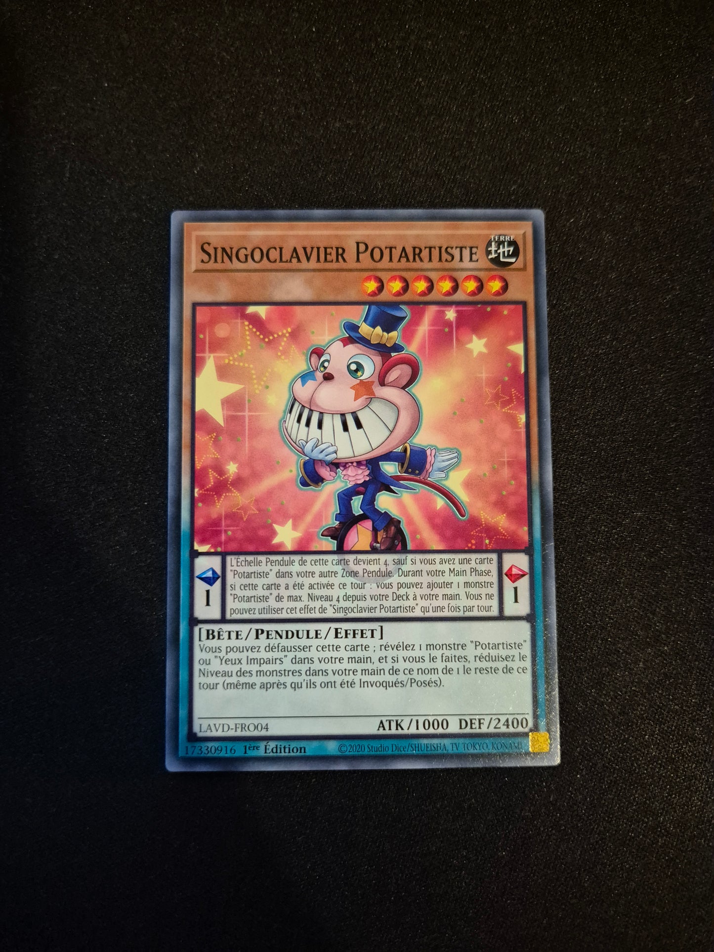 Carte Yu-Gi-Oh! Singoclavier Potartiste LAVD-FRO04