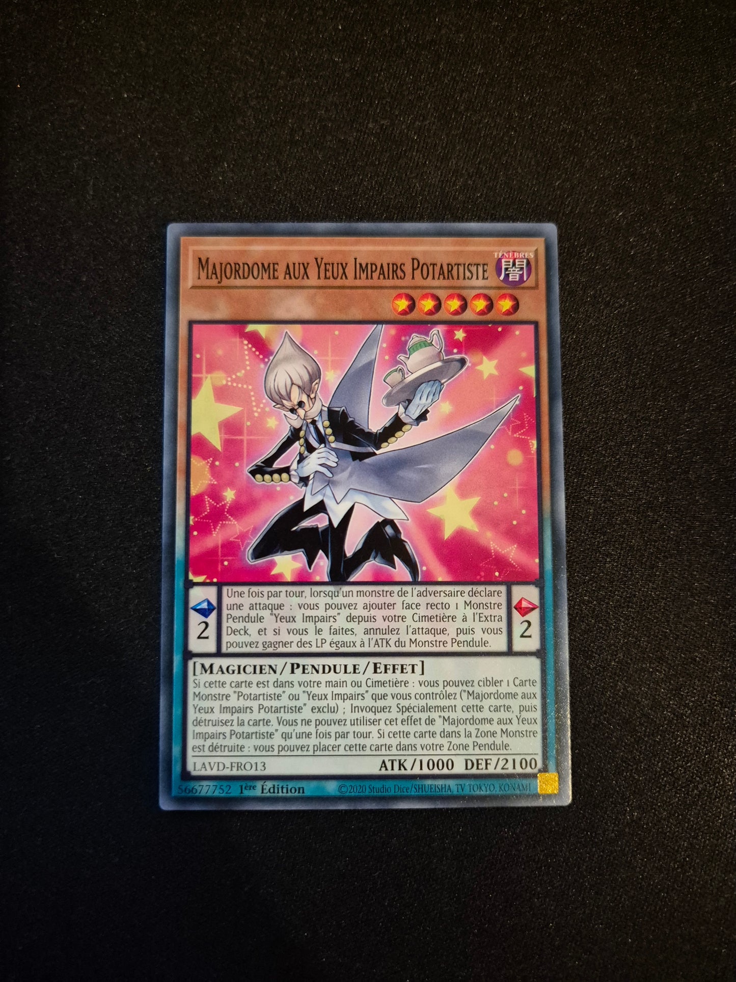 Carte Yu-Gi-Oh! Majordome aux Yeux Impairs Potartiste LAVD-FRO13