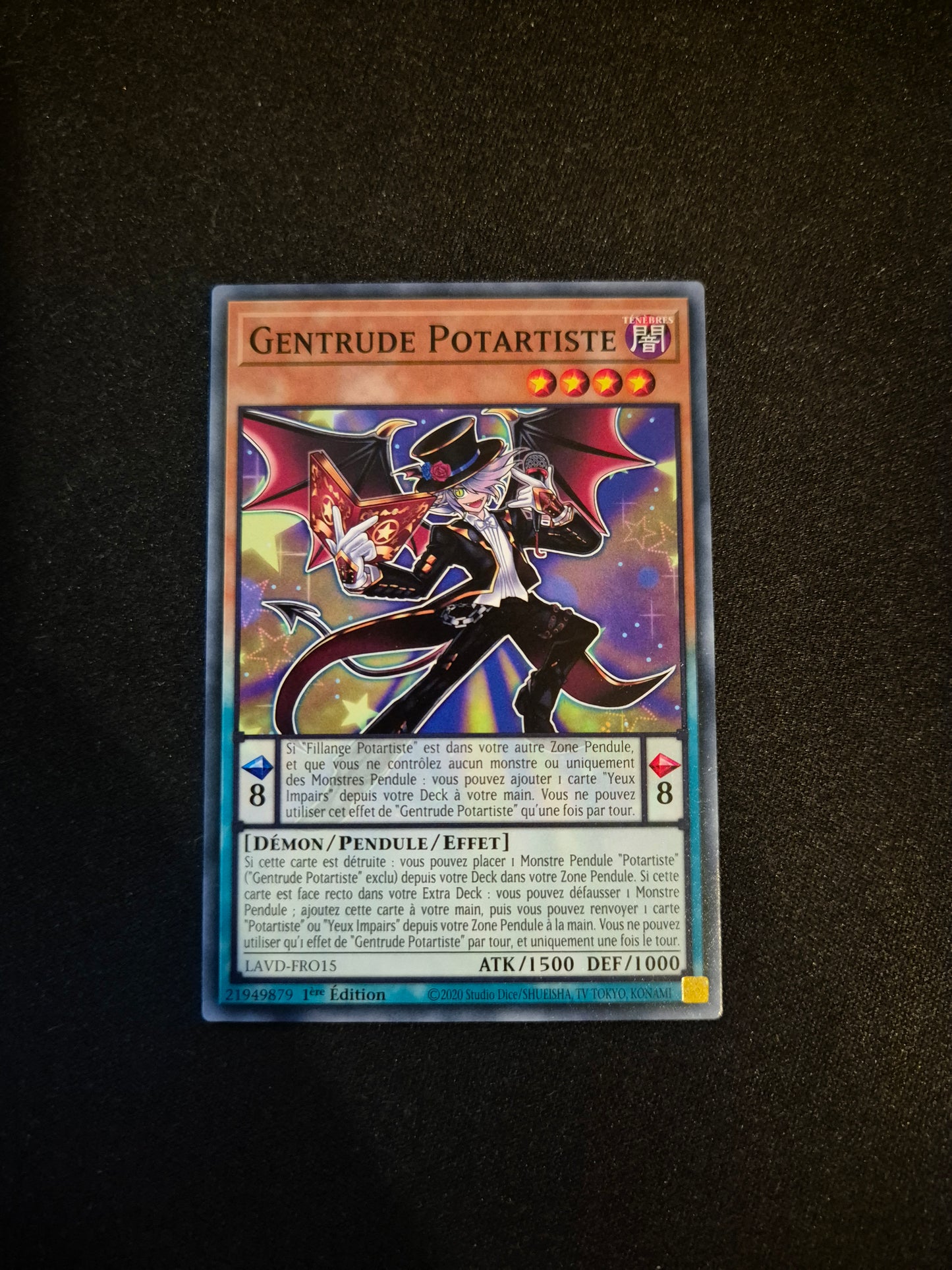 Carte Yu-Gi-Oh! Gentrude Potartiste LAVD-FRO15