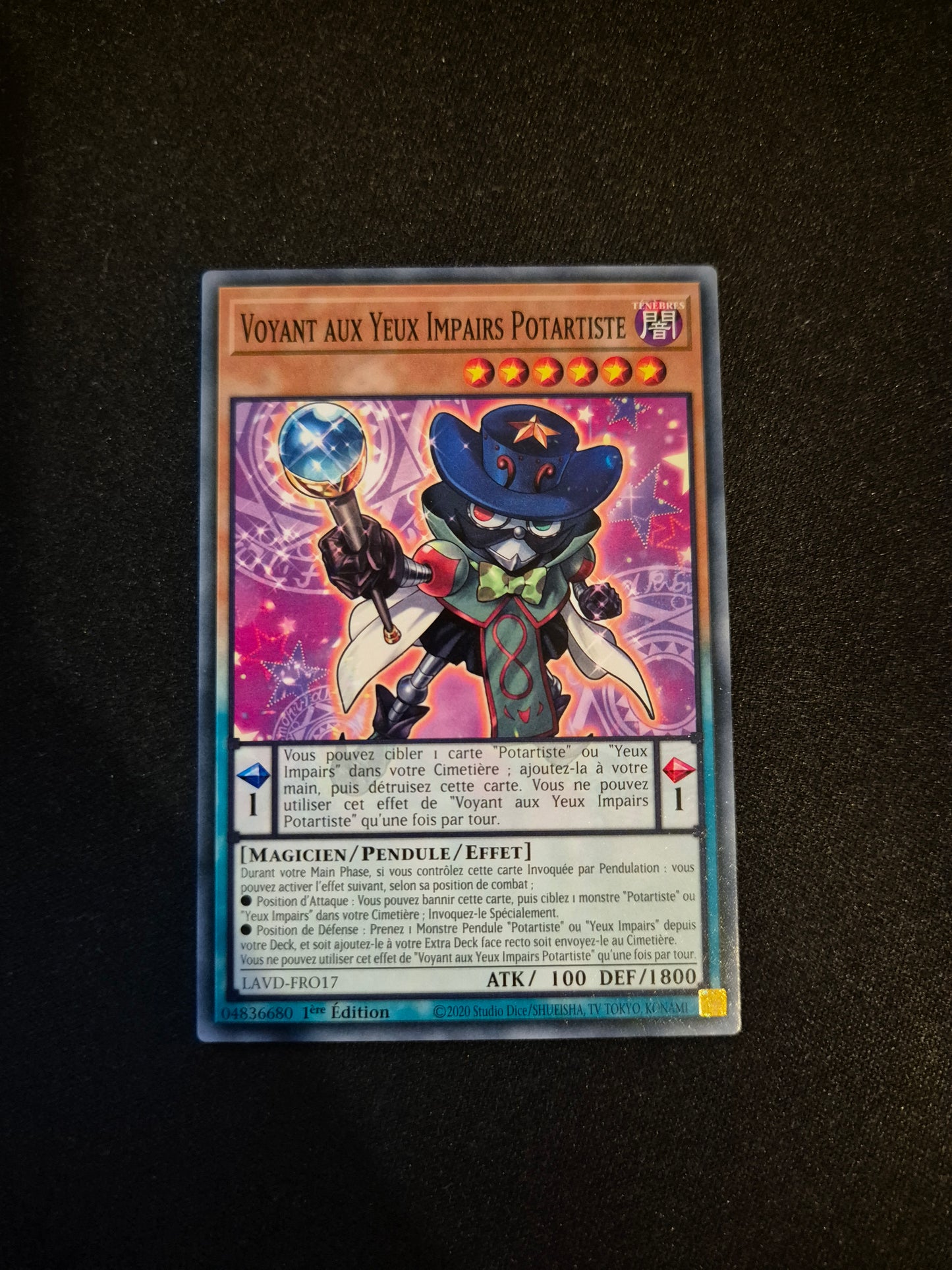 Carte Yu-Gi-Oh! Voyant aux Yeux Impairs Potartiste LAVD-FRO17