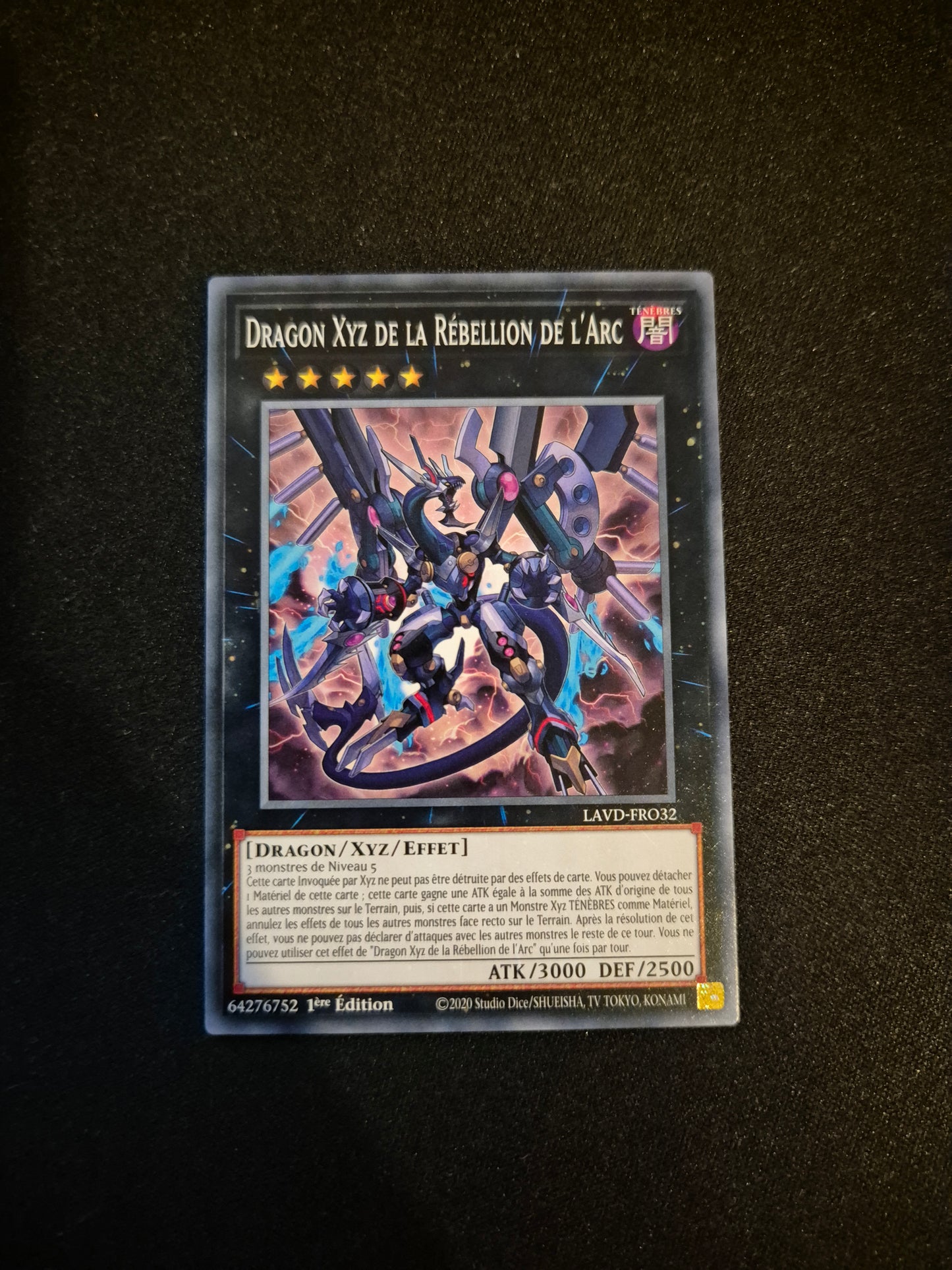 Carte Yu-Gi-Oh! Dragon Xyz de la Rébellion de l'Arc LAVD-FRO32