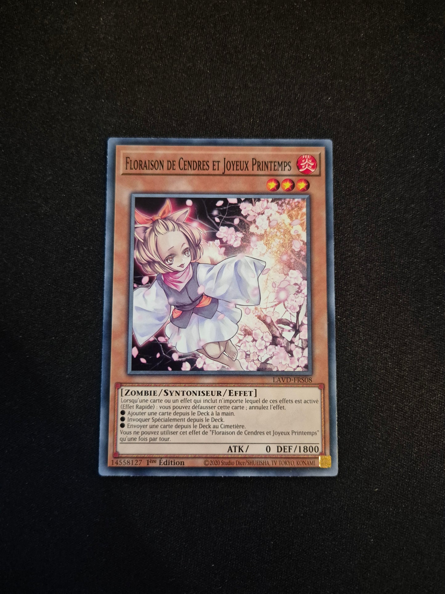 Carte Yu-Gi-Oh! Floraison de Cendres et Joyeux Printemps LAVD-FRS08
