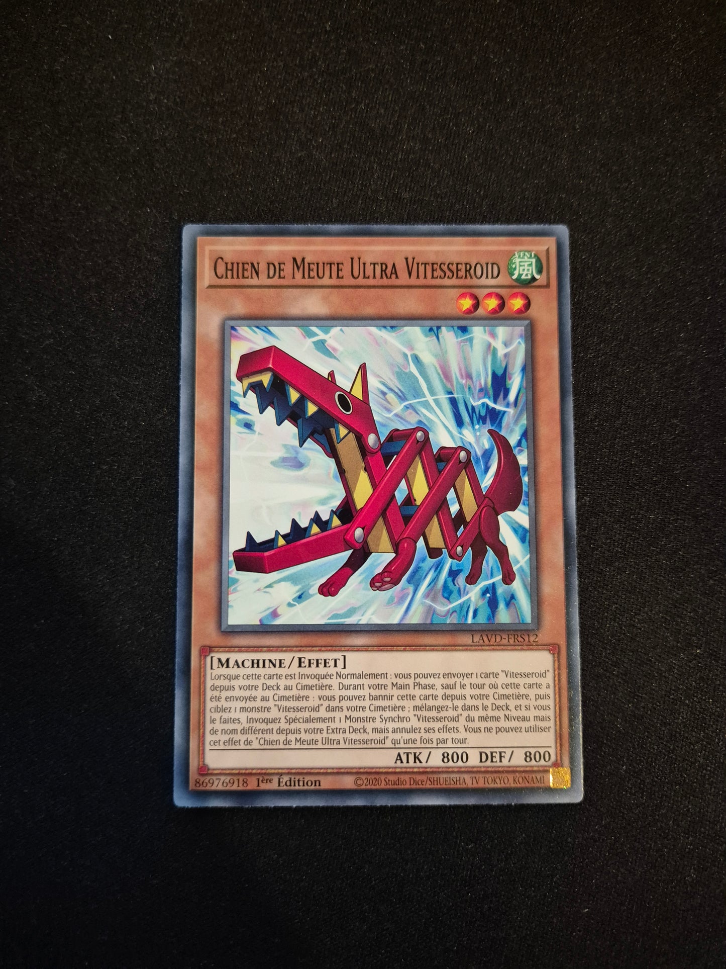 Carte Yu-Gi-Oh! Chien de Meute Ultra Vitesseroid LAVD-FRS12