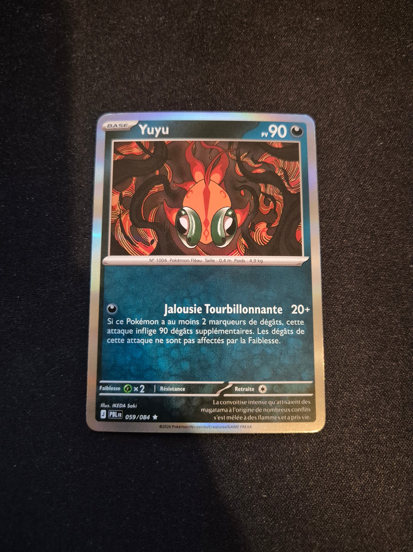 Carte Pokémon Yuyu Holo 059/084 ME05 Nuit Noire