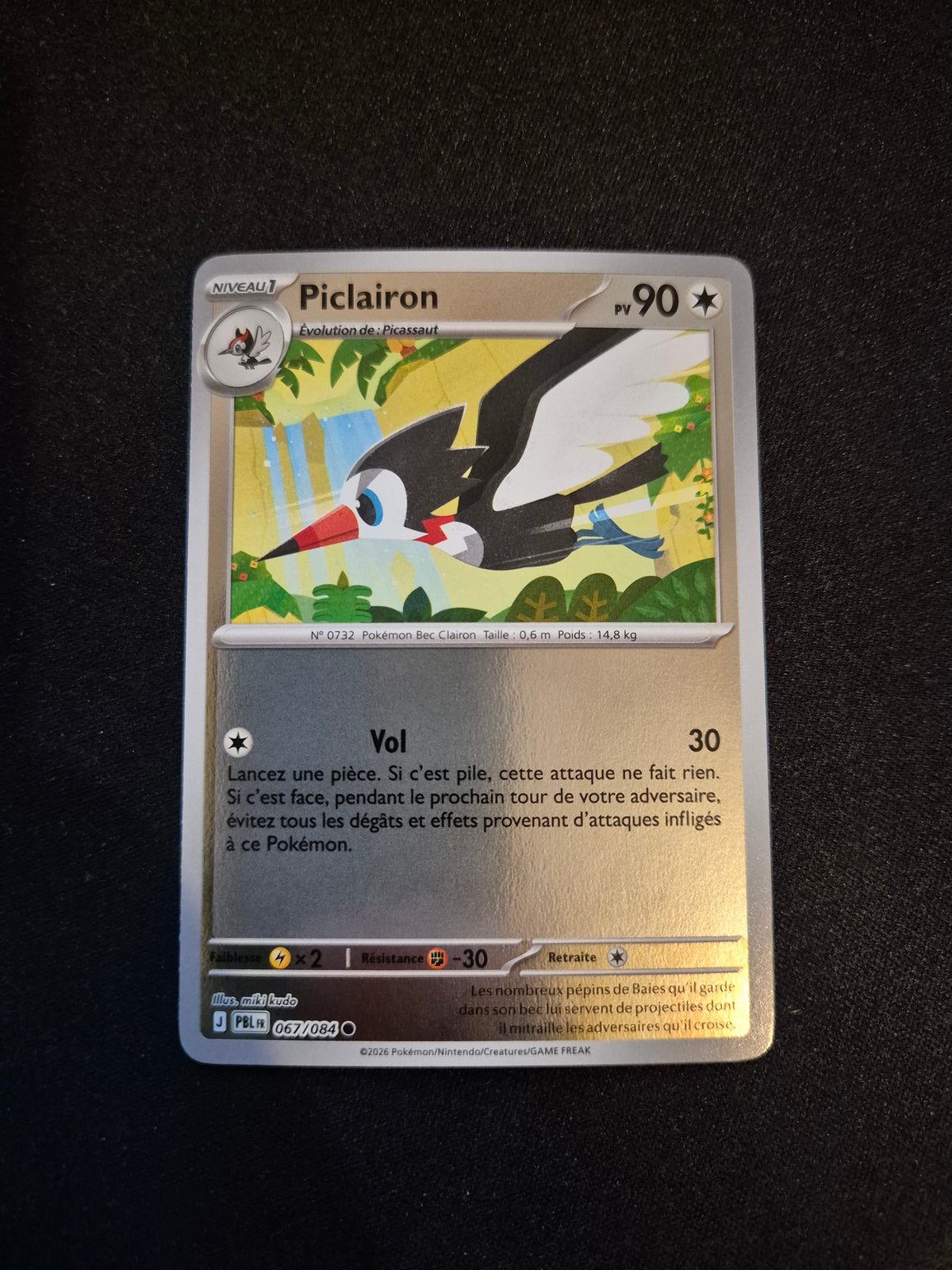 Carte Pokémon Piclairon Reverse 067/084 ME05 Nuit Noire