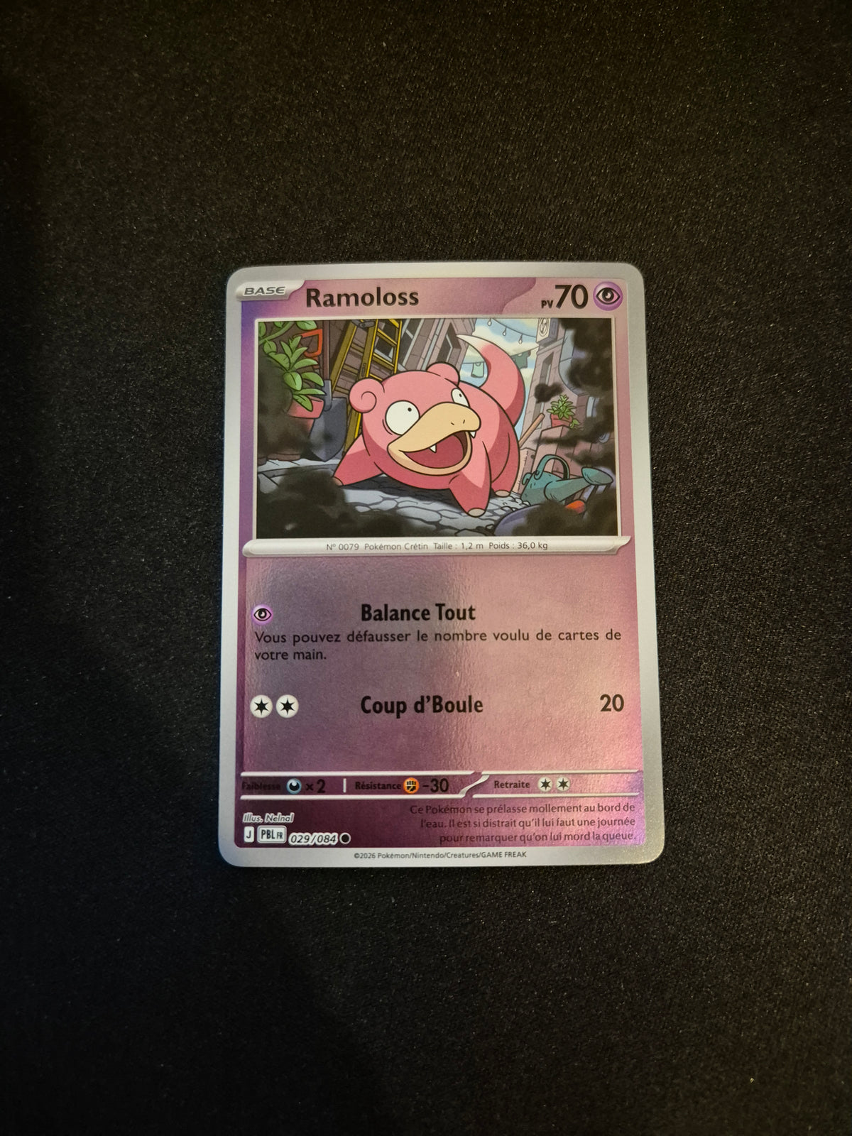 Carte Pokémon Ramoloss Reverse 029/084 ME05 Nuit Noire