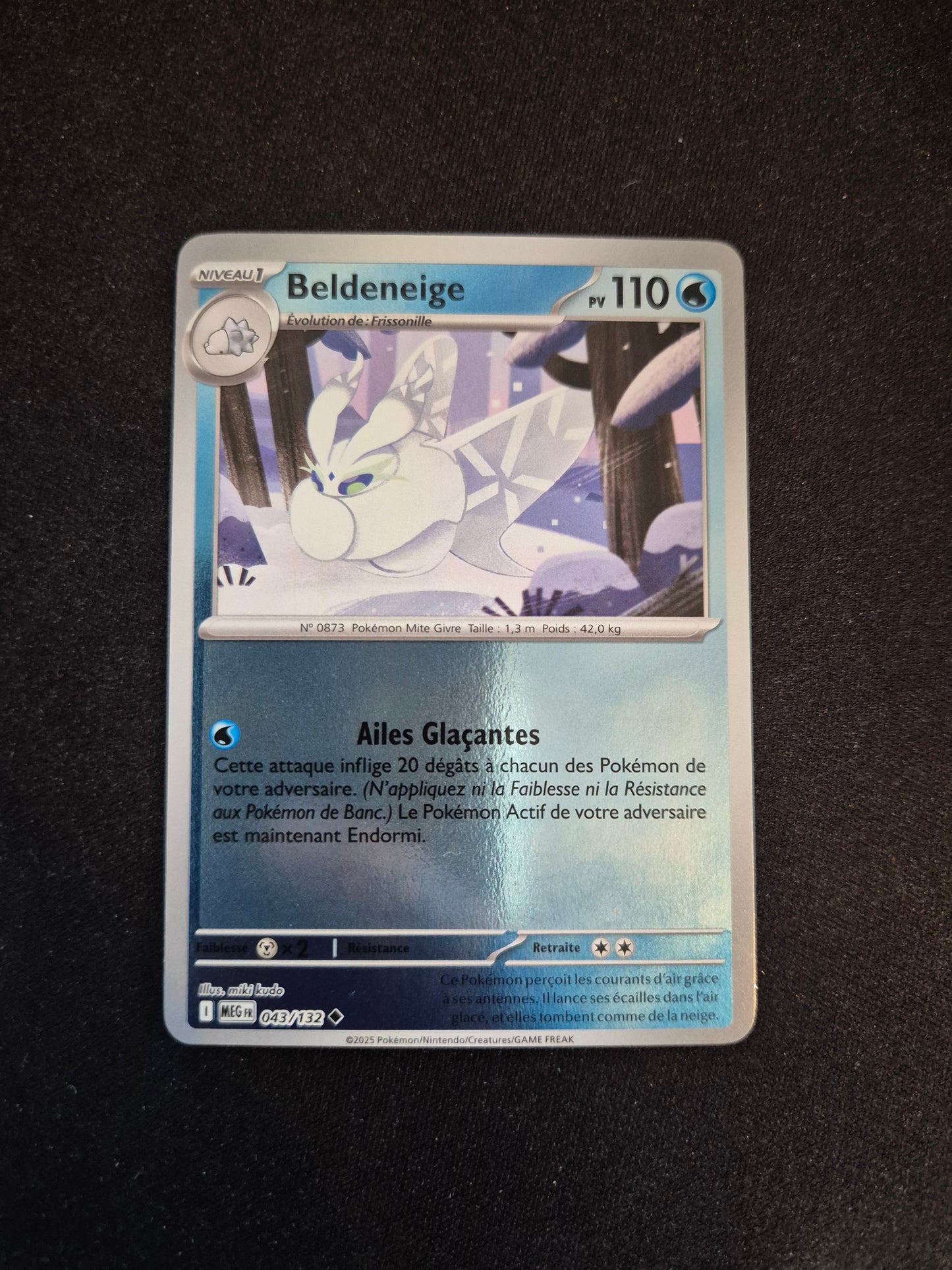 Carte Pokémon Beldeneige Reverse 043/132 ME01 Méga-Évolution