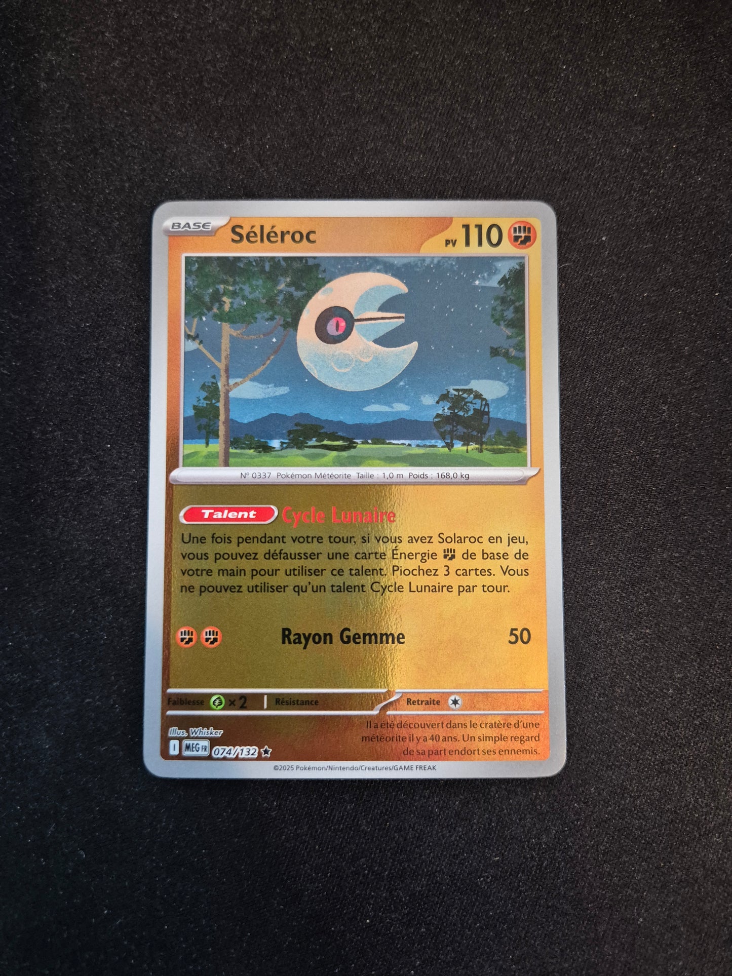 Carte Pokémon Séléroc Reverse 074/132 ME01 Méga-Évolution