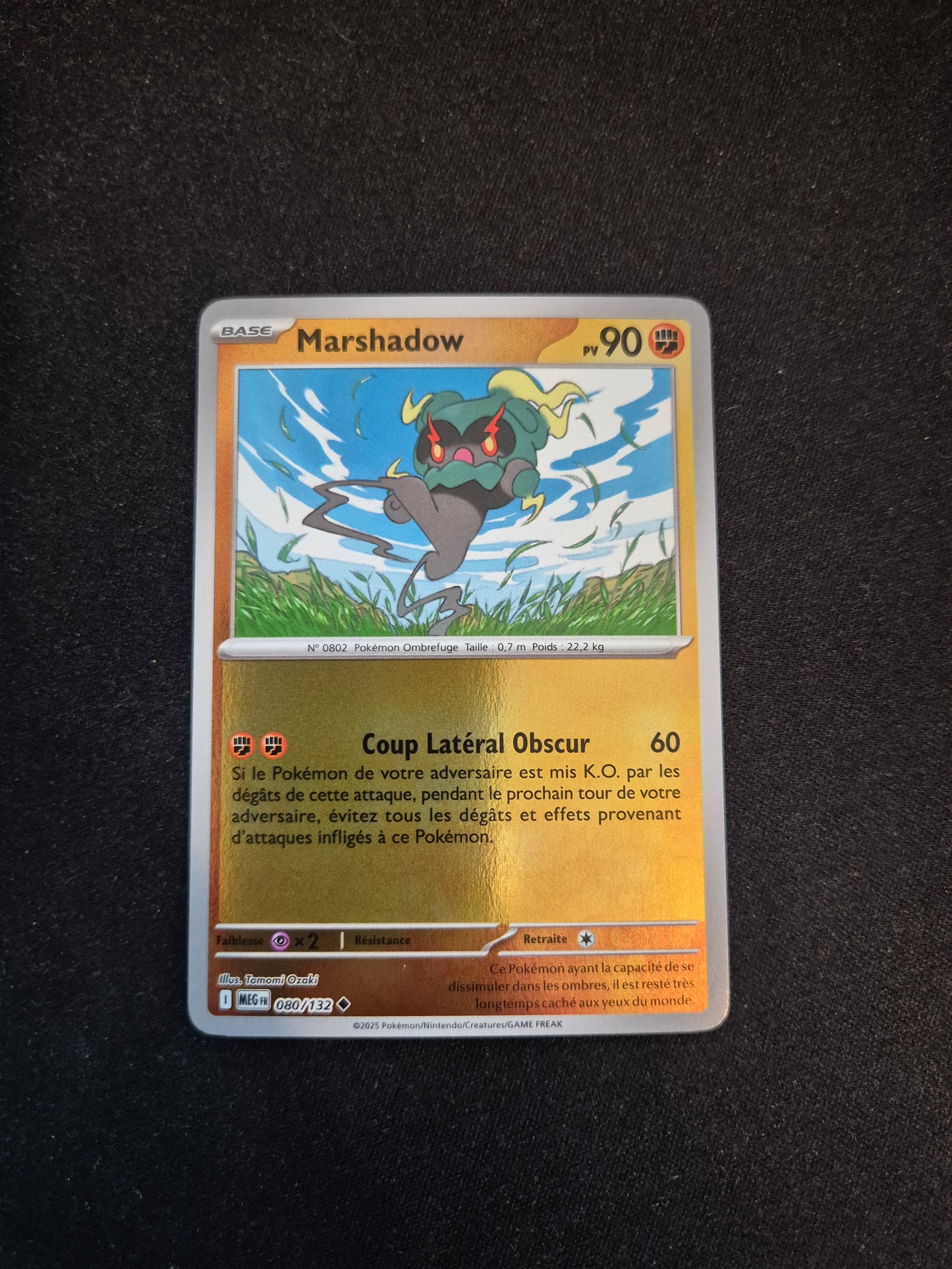 Carte Pokémon Marshadow Reverse 080/132 ME01 Méga-Évolution